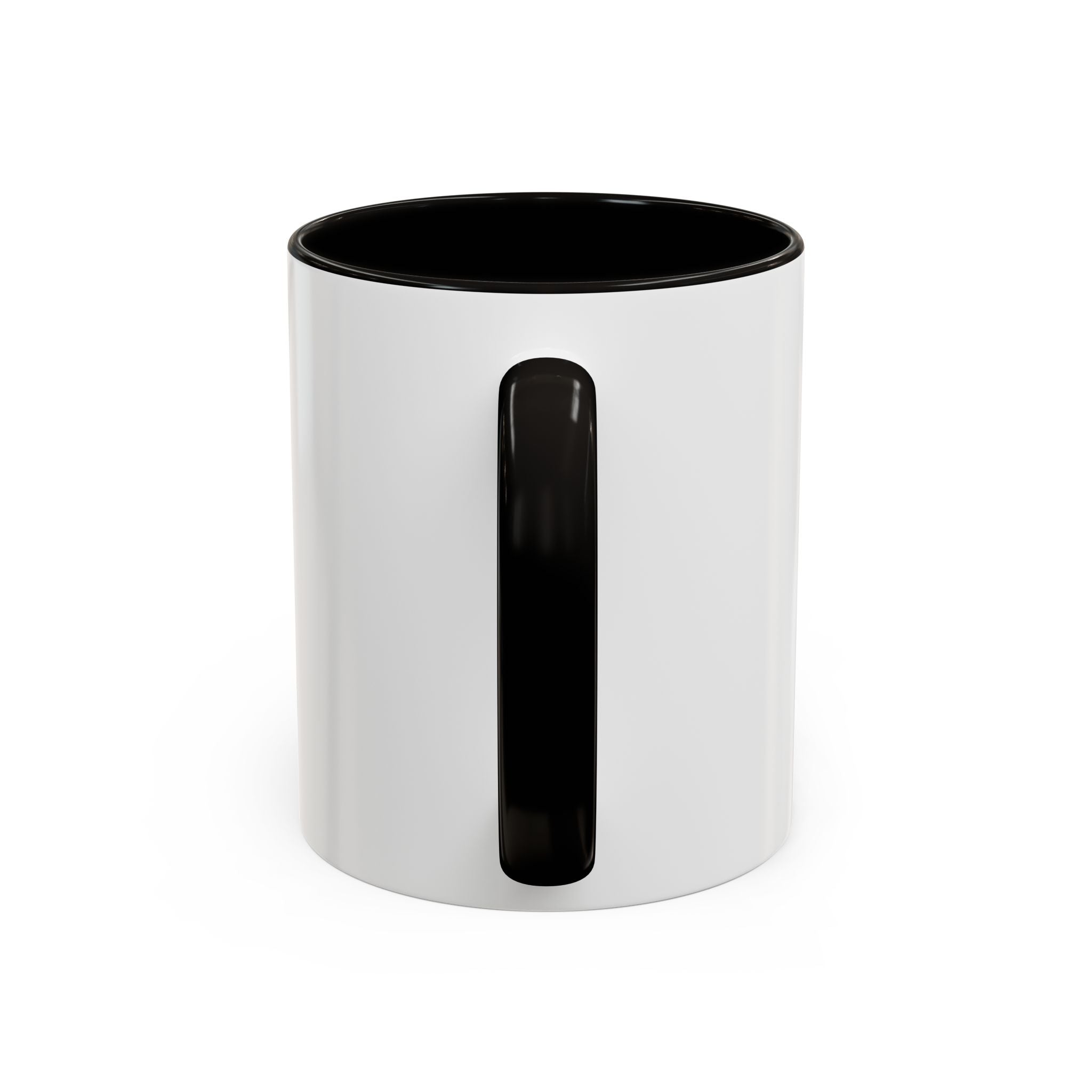 White container with black interior and handle on a white background