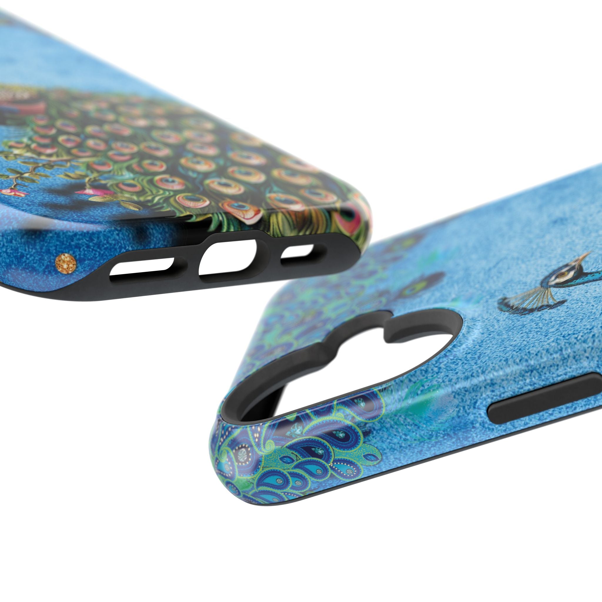 Peacock Elegance Phone Case — Magnetic Impact-Resistant Design