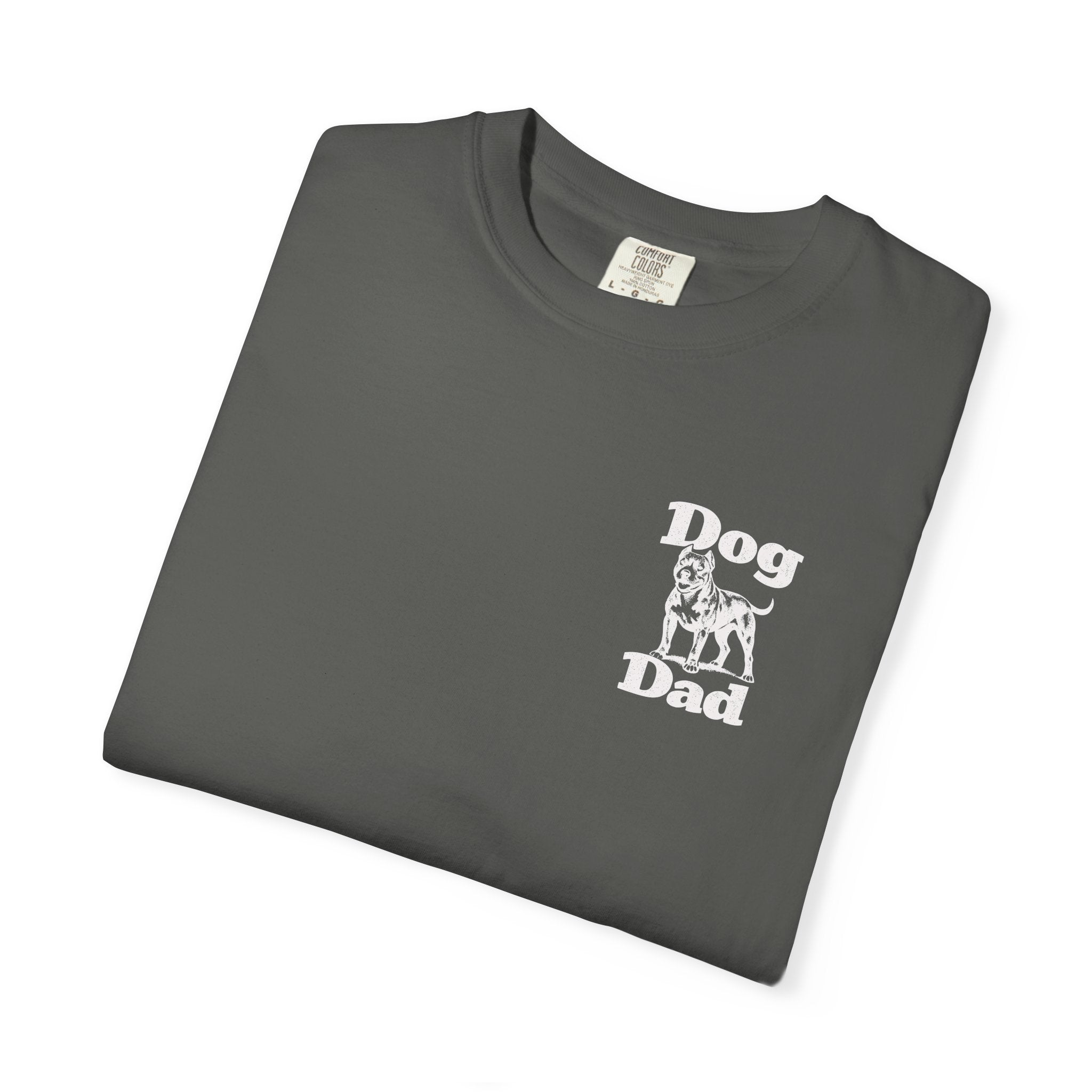 Dog Dad Pit Bull Terrier Lover T‑Shirt T‑Shirt — Graphic Pet Dad Tee (Small Chest Print)
