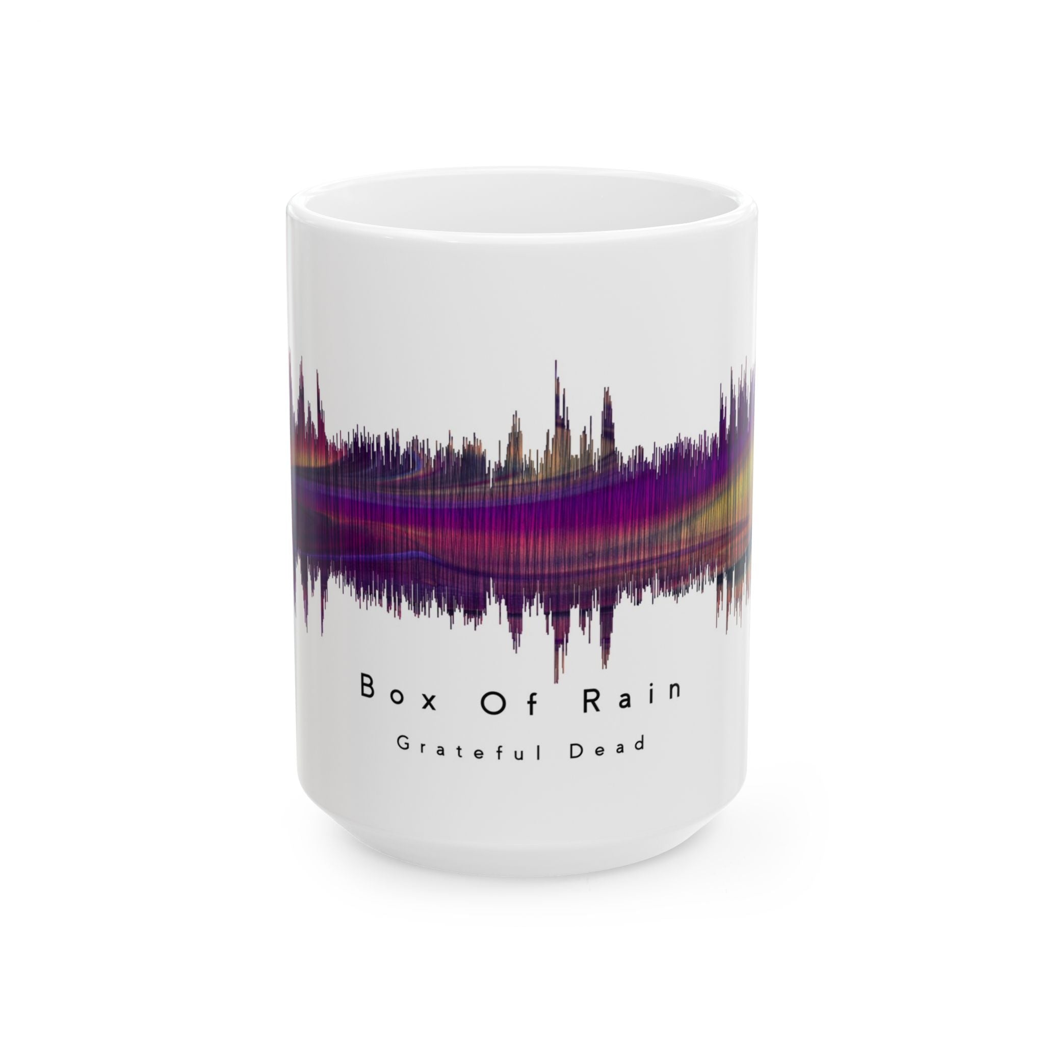 Grateful Dead Box Of Rain Soundwave Ceramic Mug, Music Lover Gift, Coffee-Tea Mug, Home Decor, Unique Present