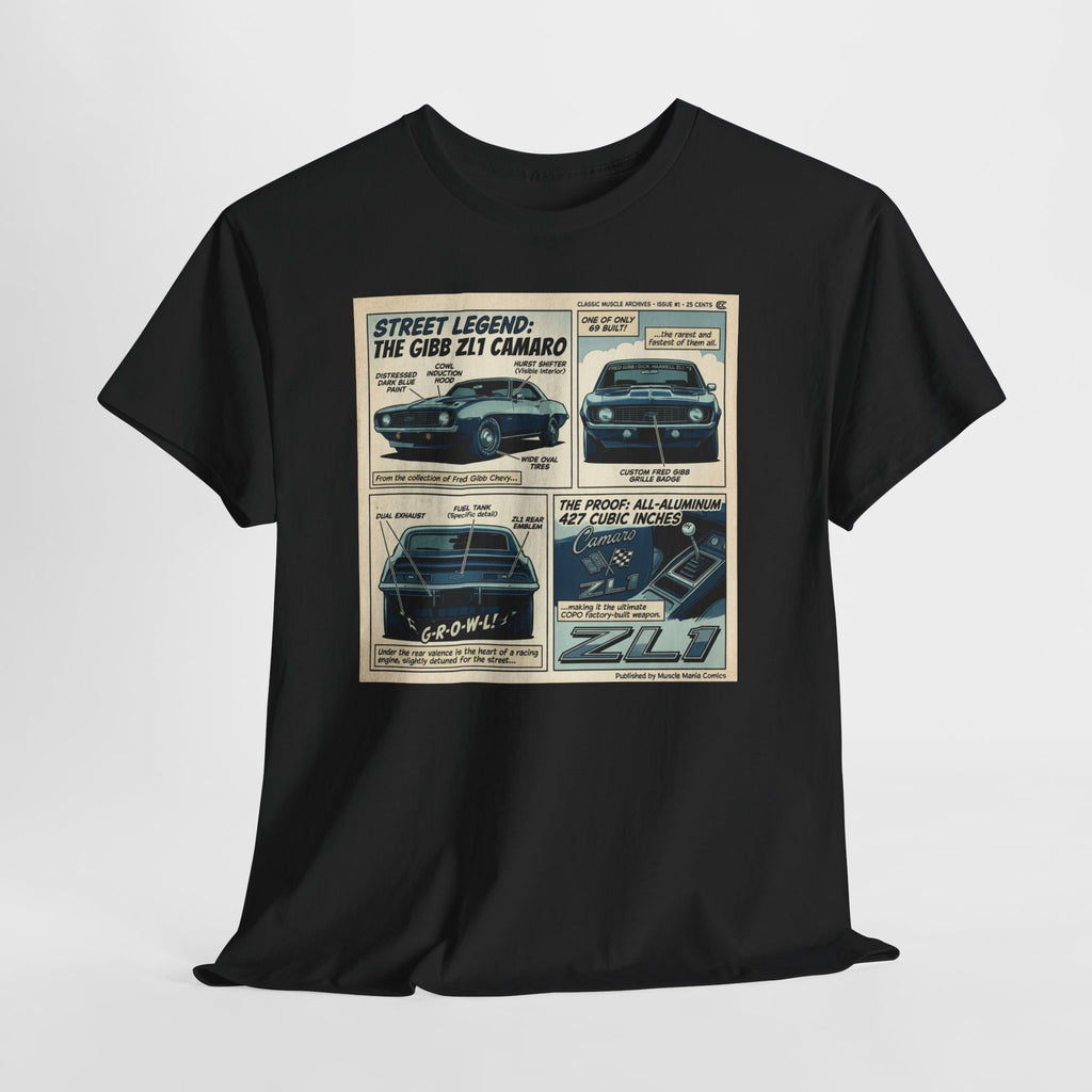 Retro Camaro Comic Tee — Street Legend: Z28 Camaro Vintage Car T-Shirt