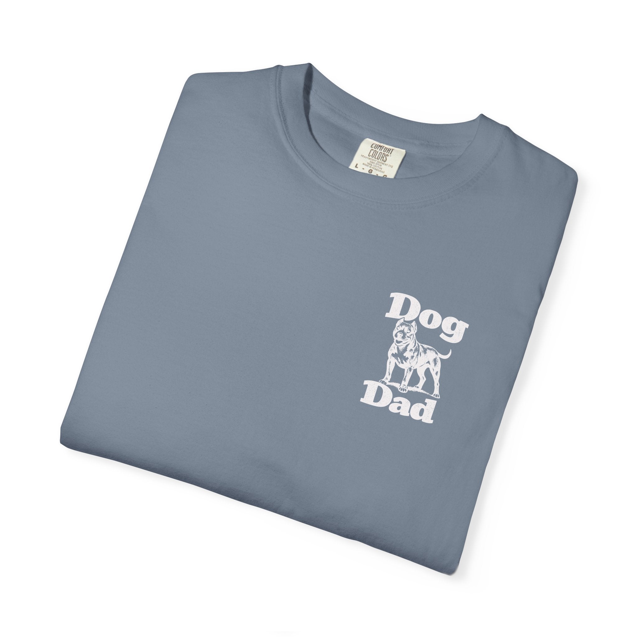 Dog Dad Pit Bull Terrier Lover T‑Shirt T‑Shirt — Graphic Pet Dad Tee (Small Chest Print)