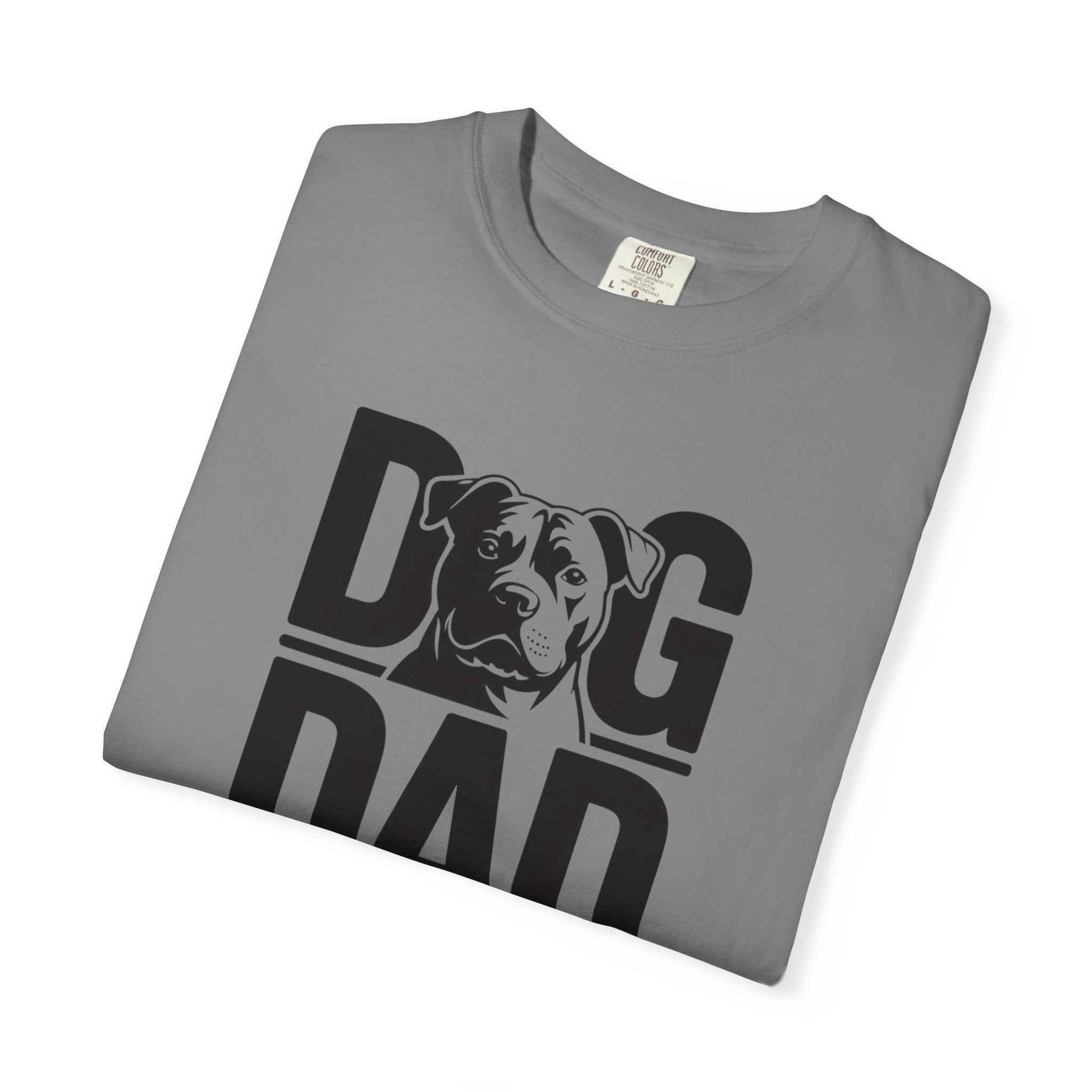 Dog Dad Pit Bull Terrier Lover T‑Shirt — Graphic Pet Dad Tee (Small Chest Print)