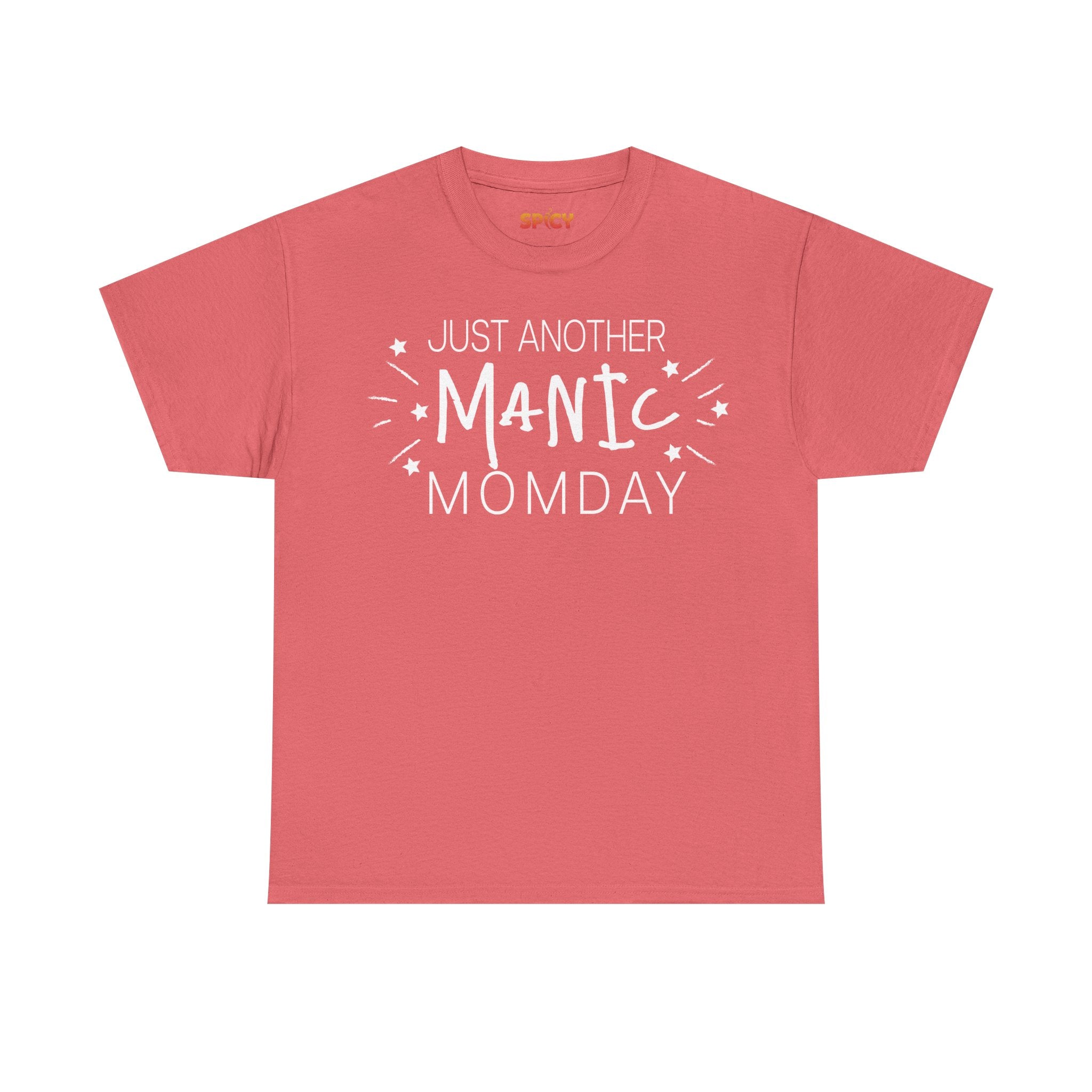 Manic Momday Unisex Heavy Cotton Tee - Casual Wear, Summer Style, Gift for Friends, Graphic Tee, Everyday Comfort