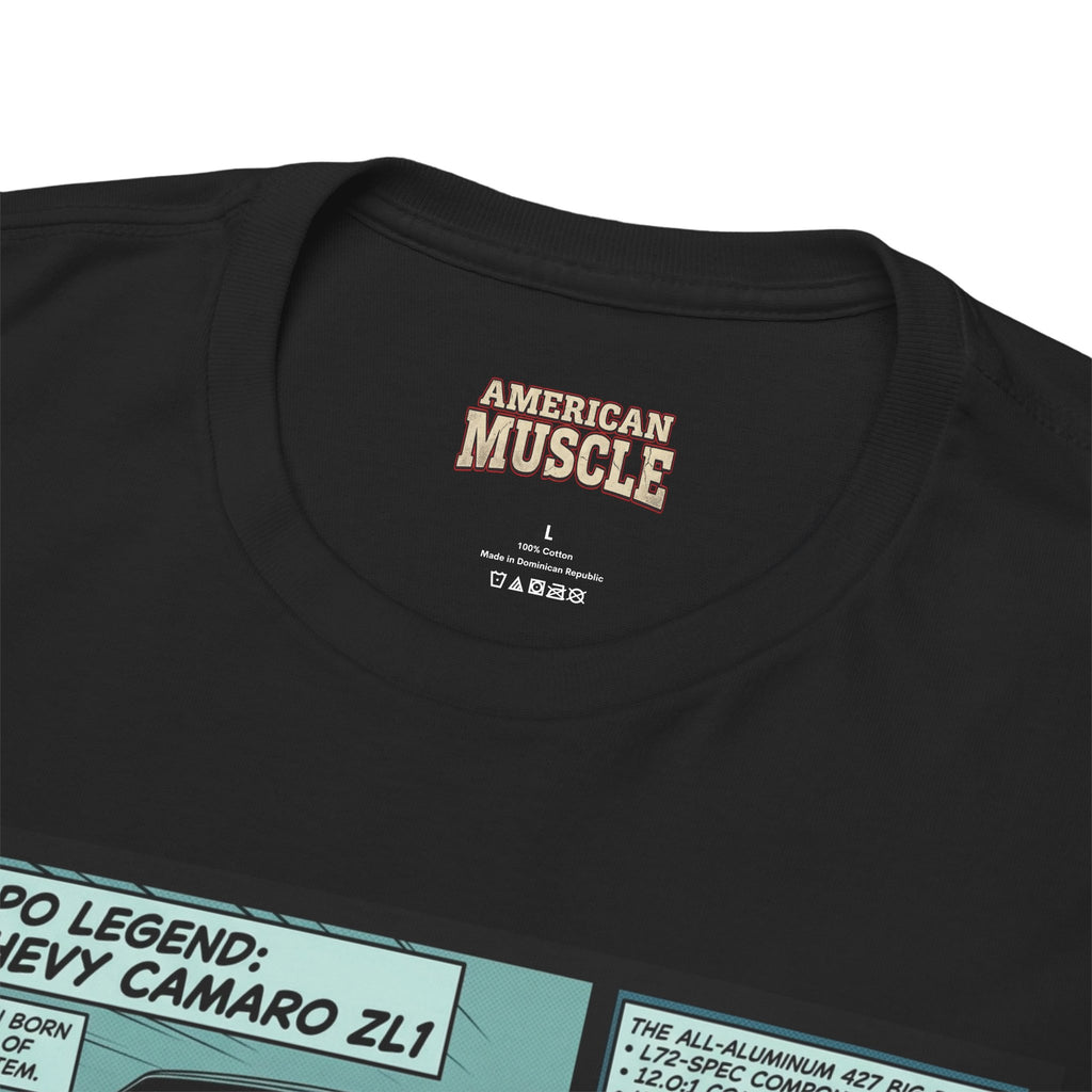 Chevy Camaro Muscle Car Comic Tee — Vintage Camaro Panels Graphic T‑Shirt