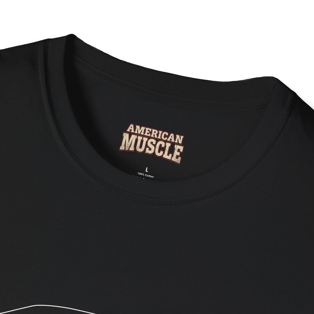 Classic Muscle Car Tee – Minimal Vintage Camaro Outline Graphic T-Shirt