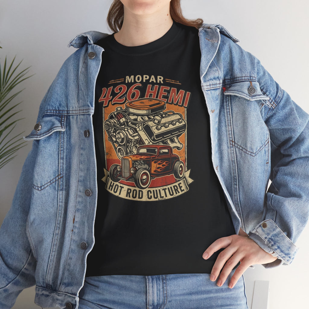 426 HEMI Mopar Hot Rod T-Shirt — Classic Vintage Muscle Car Tee