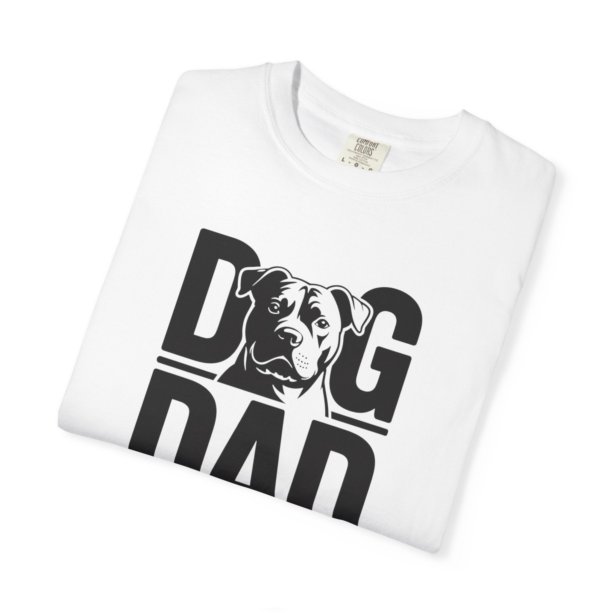 Dog Dad Pit Bull Terrier Lover T‑Shirt — Graphic Pet Dad Tee (Small Chest Print)