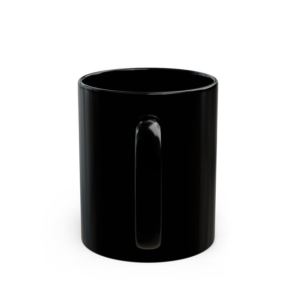 Car Mechanic Engine Shield Black Mug — "Jack's Auto Delivery Service" Coffee Cup (11oz, 15oz)