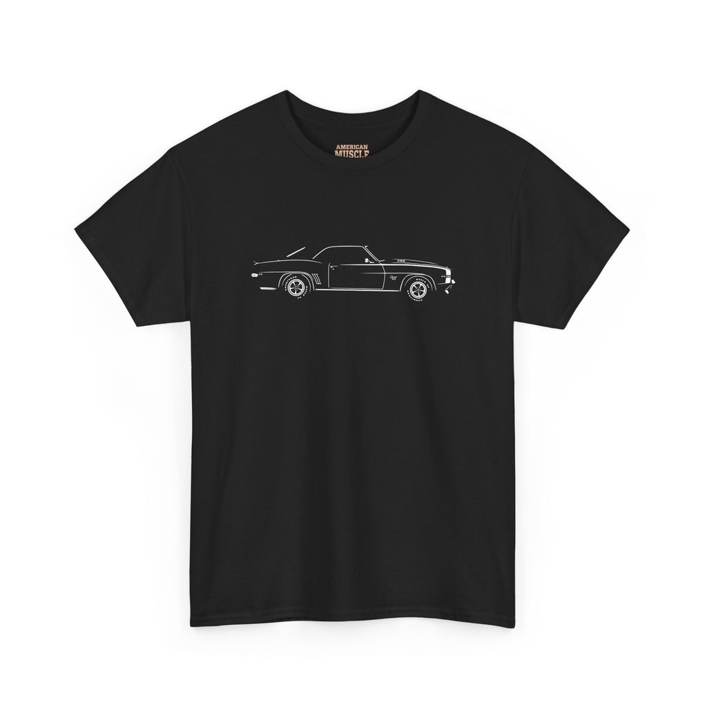 1969 Chevrolet Camaro American Muscle V8 Tee — Pontiac Ram Air IV Classic Car T-Shirt