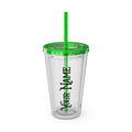Personalized Sunsplash 16oz Clear Tumbler with Straw – Perfect for Any Drink