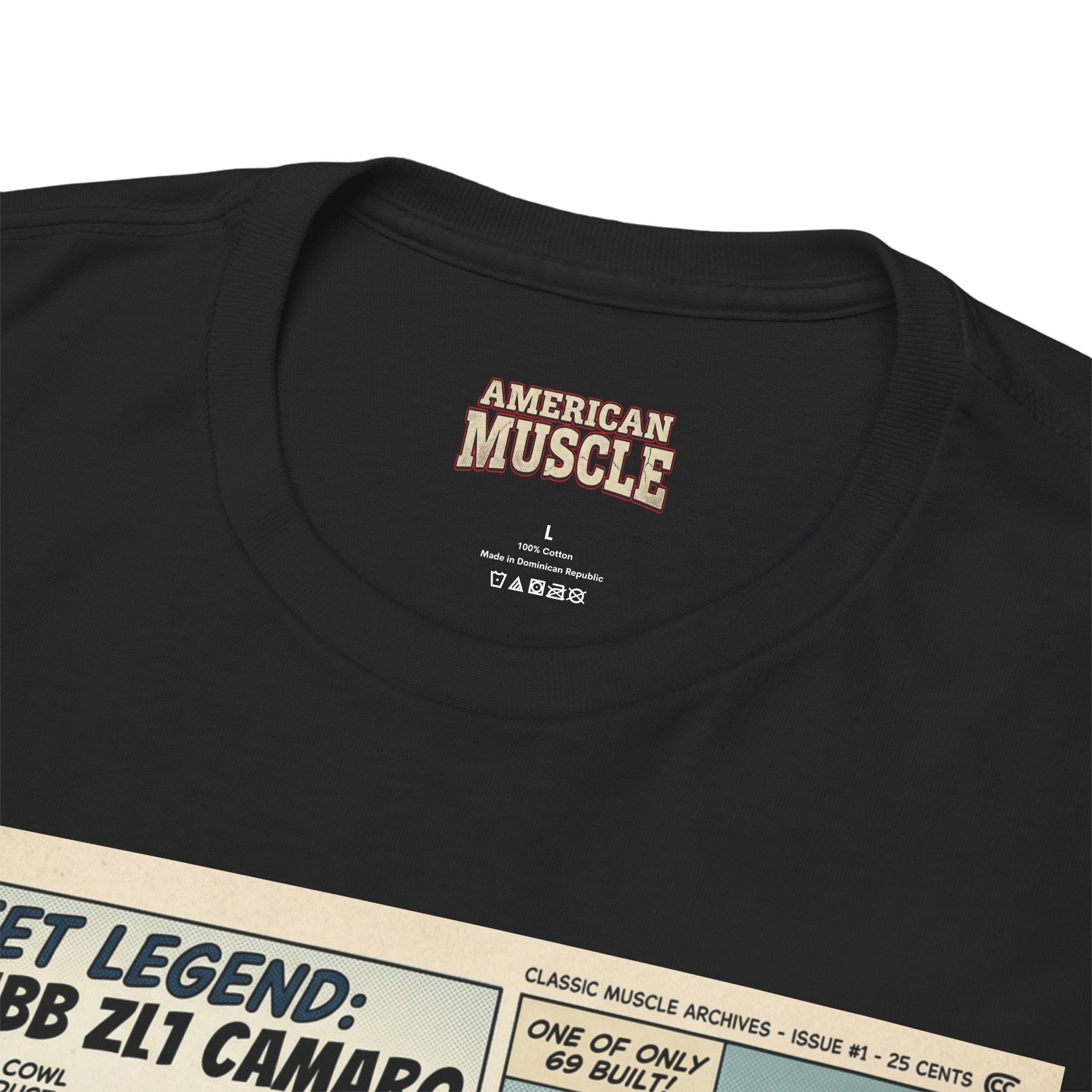 Retro Camaro Comic Tee — "Street Legend: The C/SS Z28 Camaro" Vintage Car T-Shirt