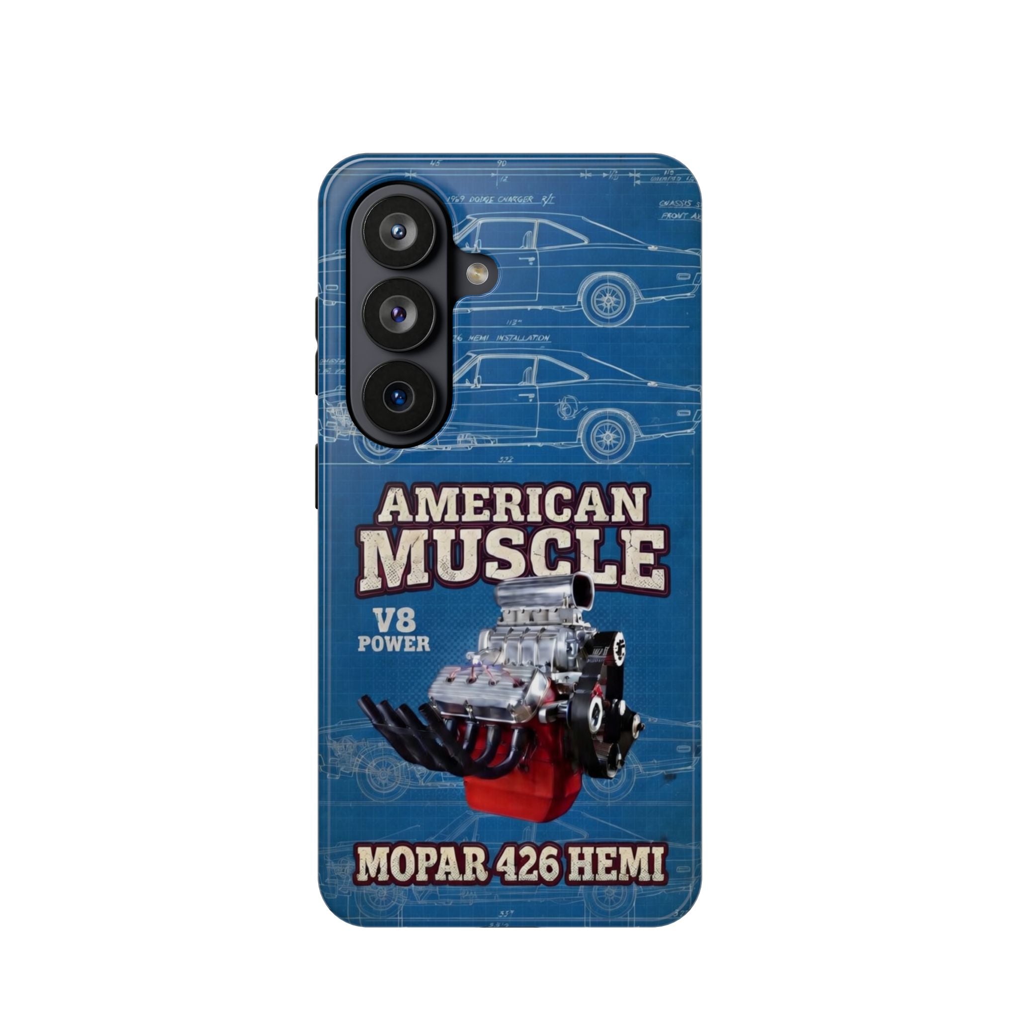 American Muscle V8 - Mopar 426 Hemi phone case Impact-Resistant Cover