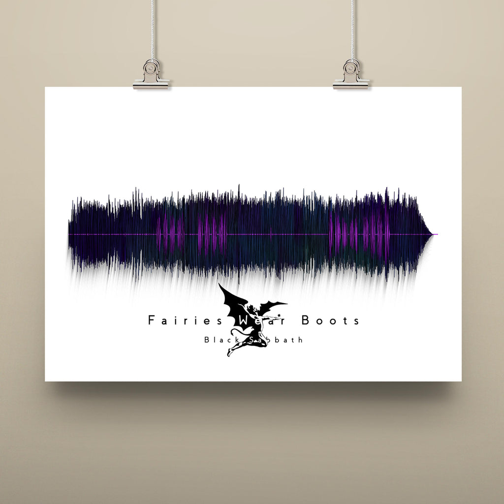 Fairies Wear Boots Art Roll Poster | Sabbath Decor, Wall Art, Gift for Music Lovers, Home Decoration, Festival Decor