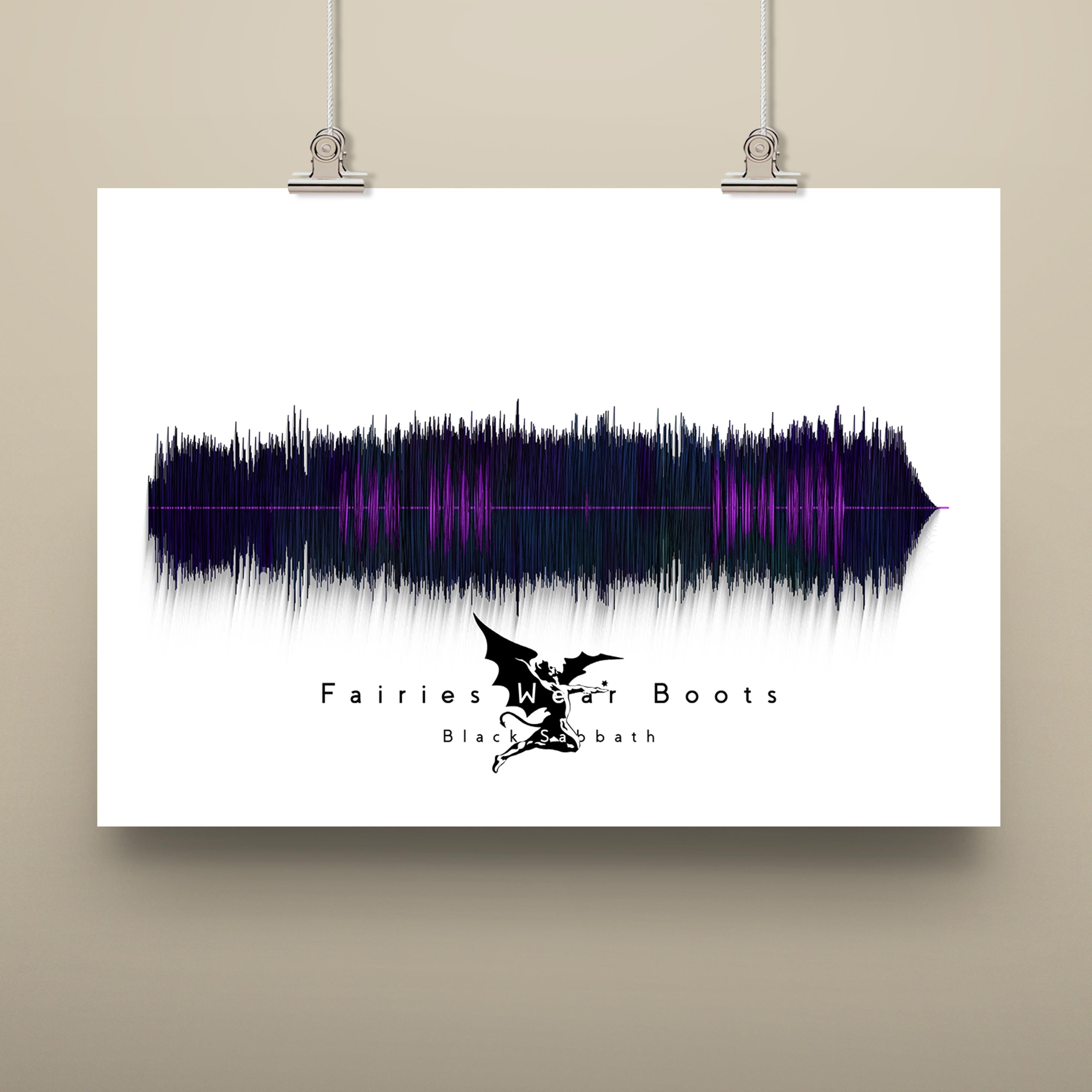 Fairies Wear Boots Art Roll Poster | Sabbath Decor, Wall Art, Gift for Music Lovers, Home Decoration, Festival Decor