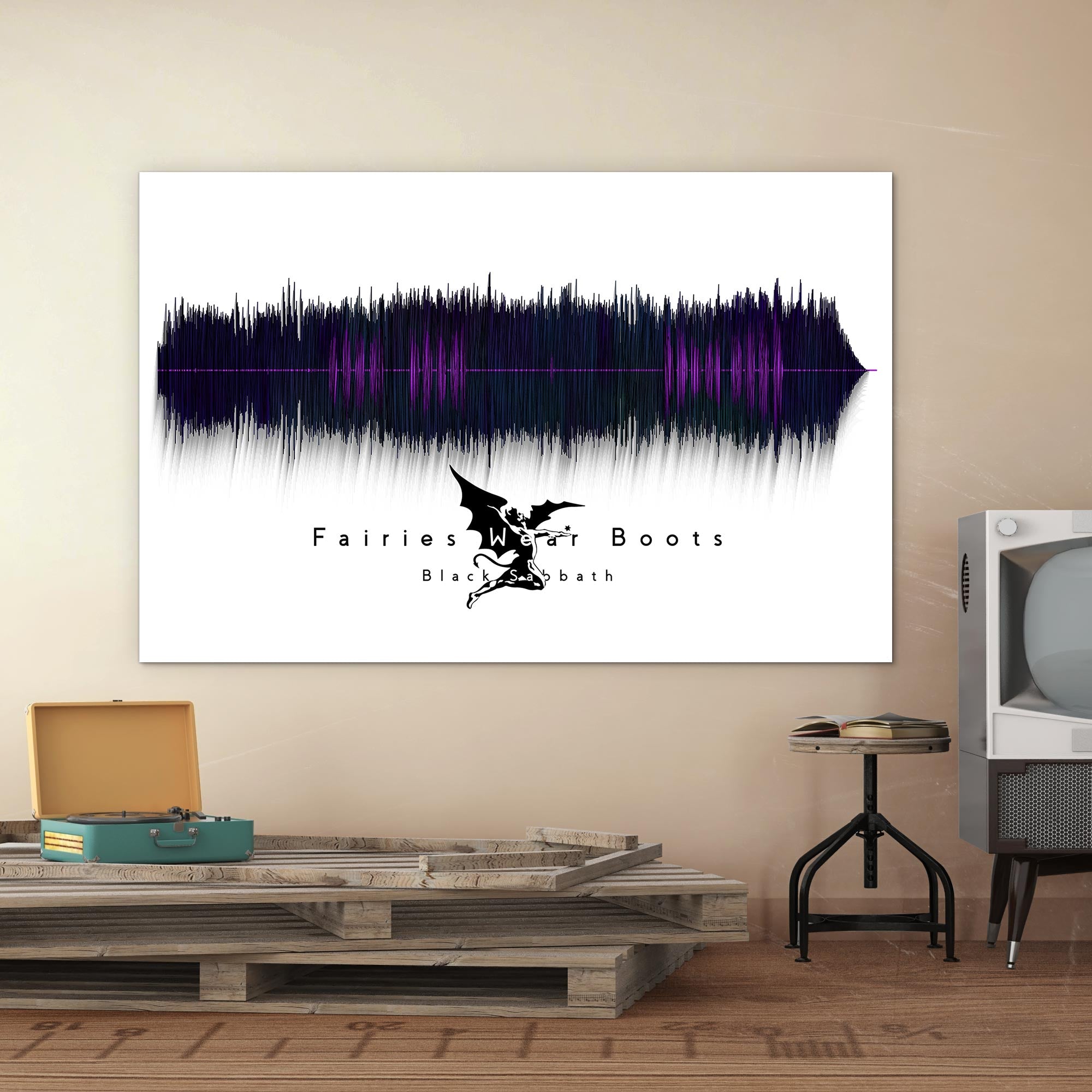 Fairies Wear Boots Art Roll Poster | Sabbath Decor, Wall Art, Gift for Music Lovers, Home Decoration, Festival Decor