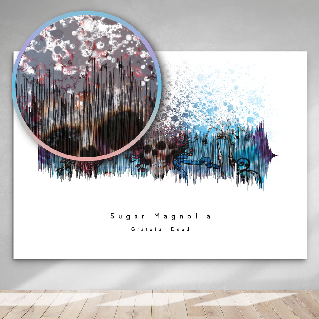 Sugar Magnolia Art Roll Poster | Dead Decor, Wall Art, Gift for Music Lovers, Home Decoration, Festival Decor