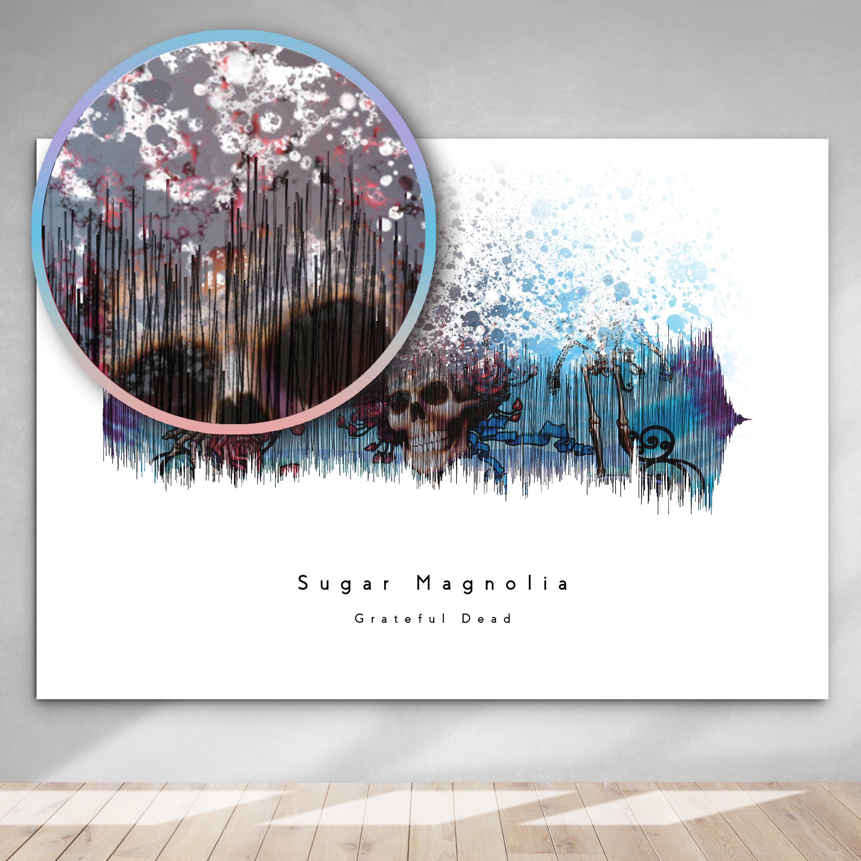 Sugar Magnolia Art Roll Poster | Dead Decor, Wall Art, Gift for Music Lovers, Home Decoration, Festival Decor