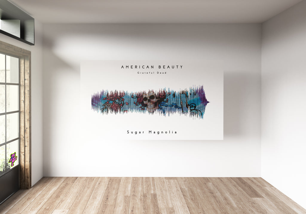 Sugar Magnolia Art Roll Poster | Dead Decor, Wall Art, Gift for Music Lovers, Home Decoration, Festival Decor