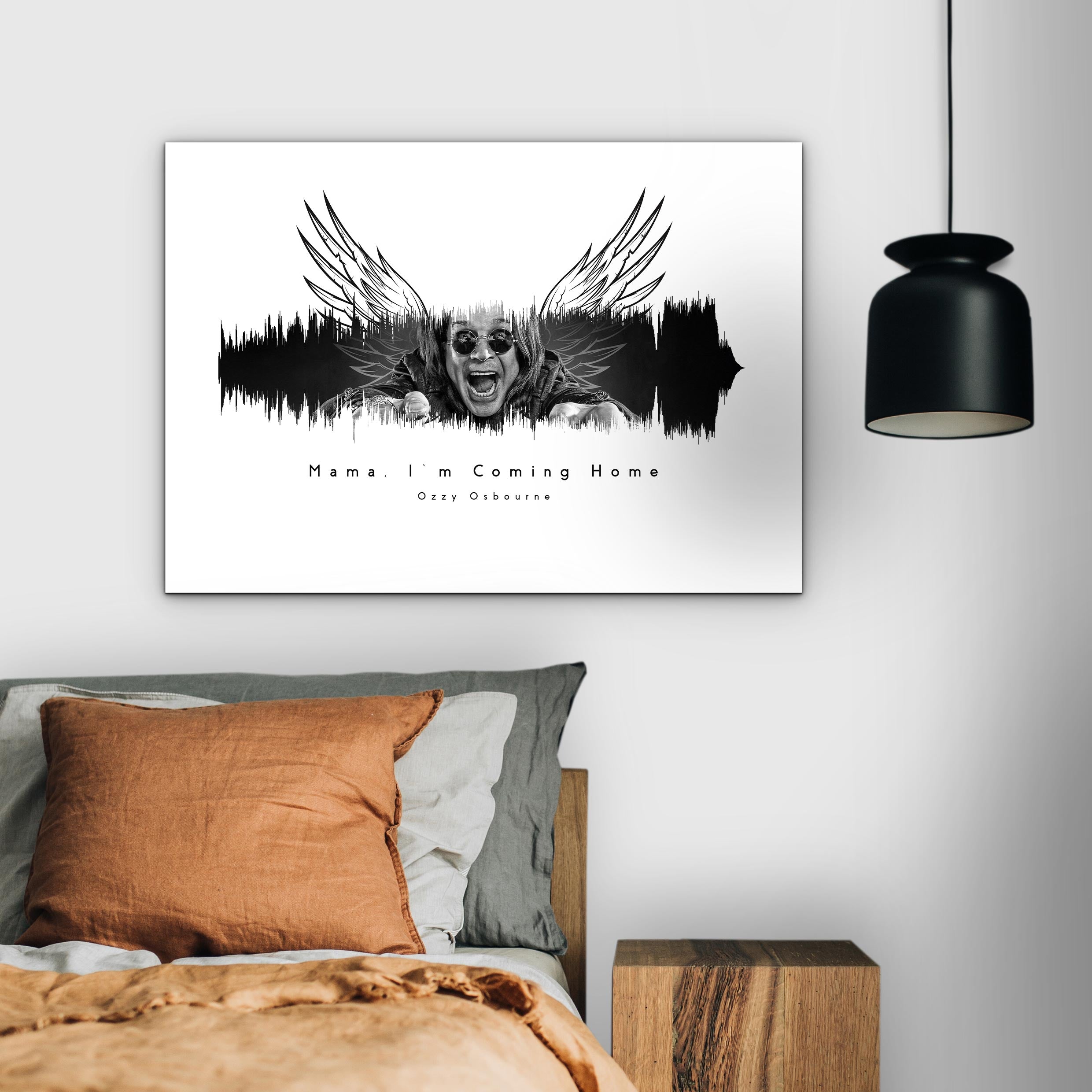 Mamma I'm Coming Home Music Art Roll Poster | Ozzy Decor, Wall Art, Gift for Music Lovers, Home Decoration, Festival Decor