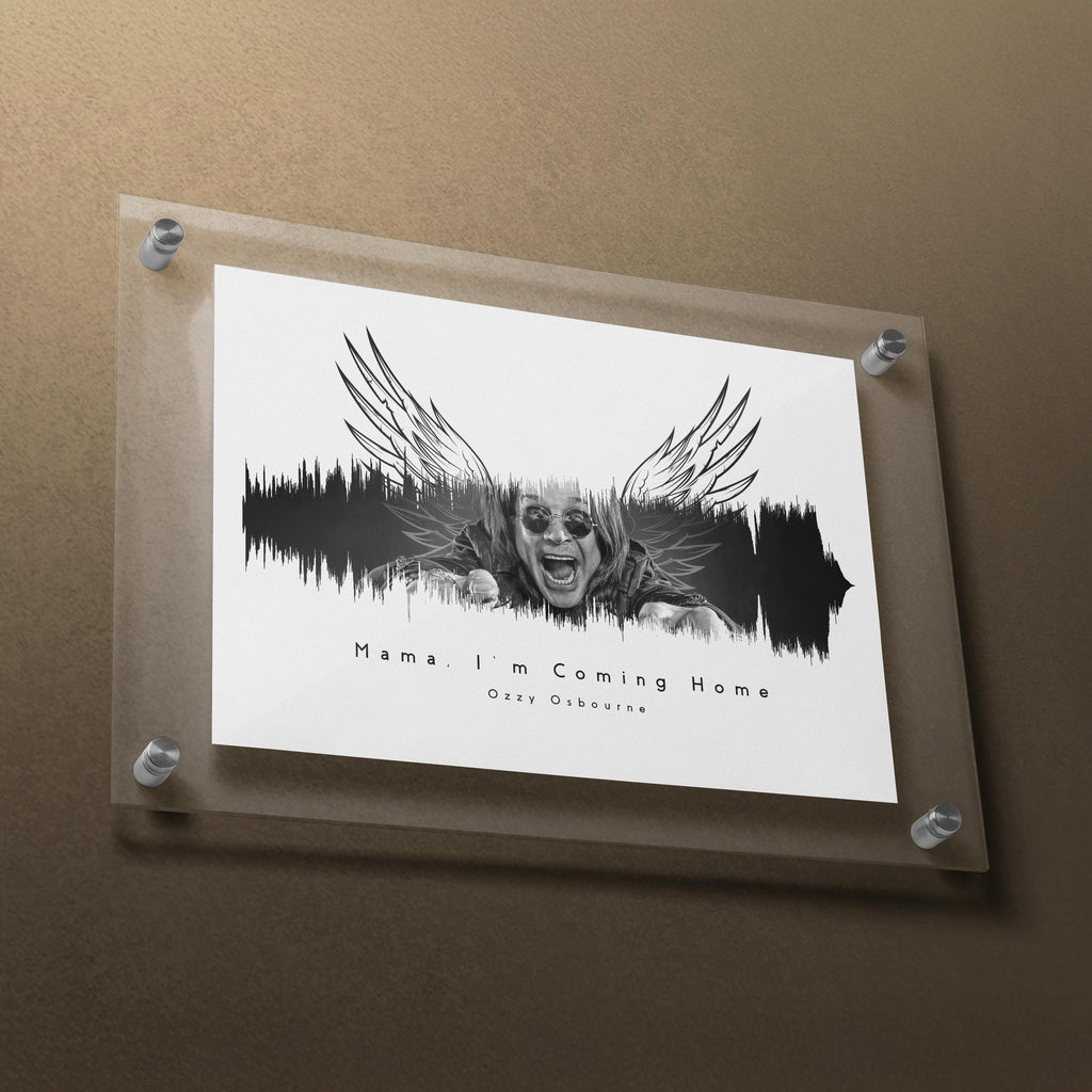 Mamma I'm Coming Home Music Art Roll Poster | Ozzy Decor, Wall Art, Gift for Music Lovers, Home Decoration, Festival Decor