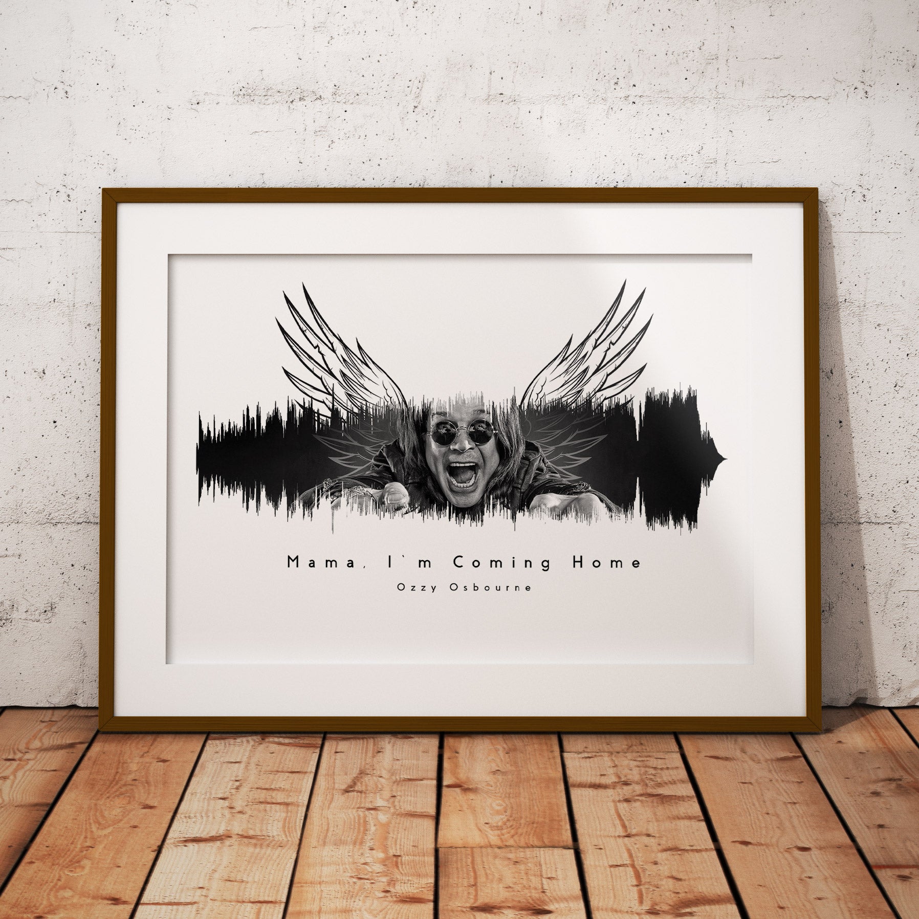 Mamma I'm Coming Home Music Art Roll Poster | Ozzy Decor, Wall Art, Gift for Music Lovers, Home Decoration, Festival Decor