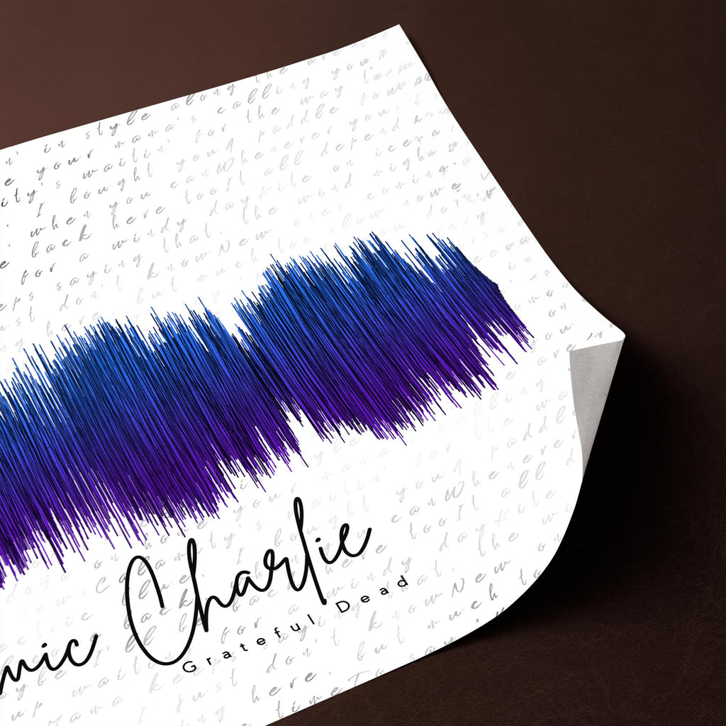 Cosmic Charlie Art Roll Poster | The Dead Decor, Wall Art, Gift for Music Lovers, Home Decoration, Festival Decor