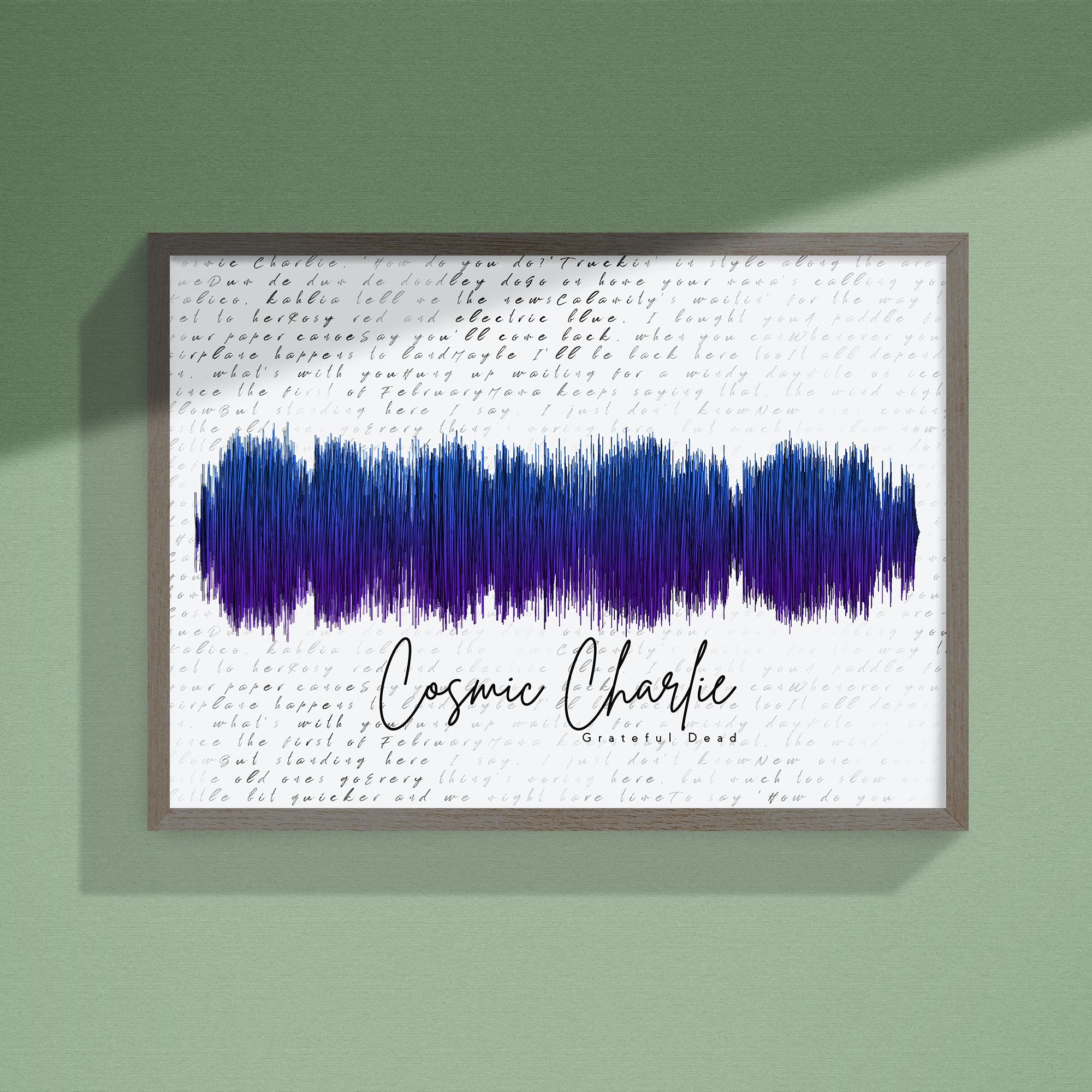 Cosmic Charlie Art Roll Poster | The Dead Decor, Wall Art, Gift for Music Lovers, Home Decoration, Festival Decor