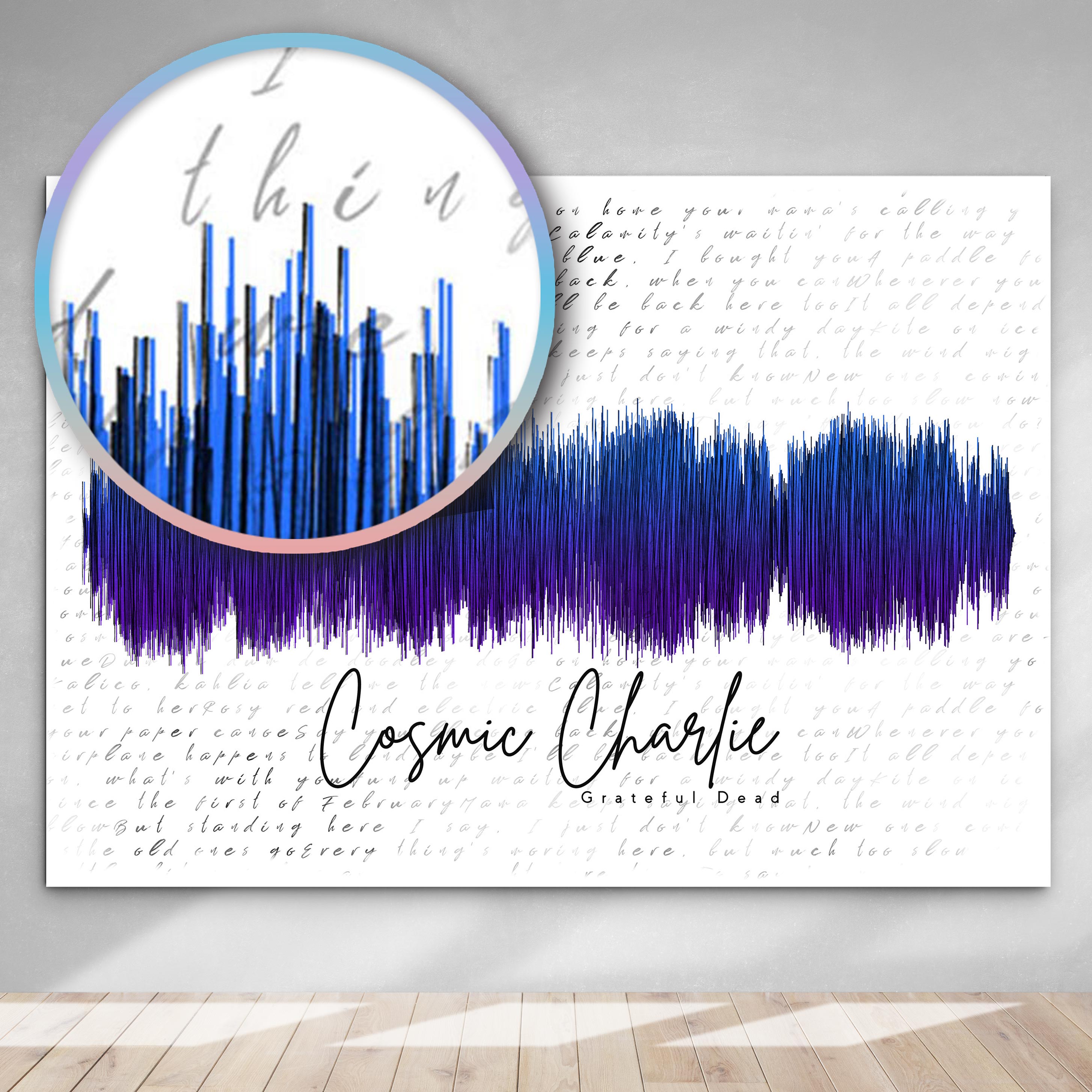 Cosmic Charlie Art Roll Poster | The Dead Decor, Wall Art, Gift for Music Lovers, Home Decoration, Festival Decor