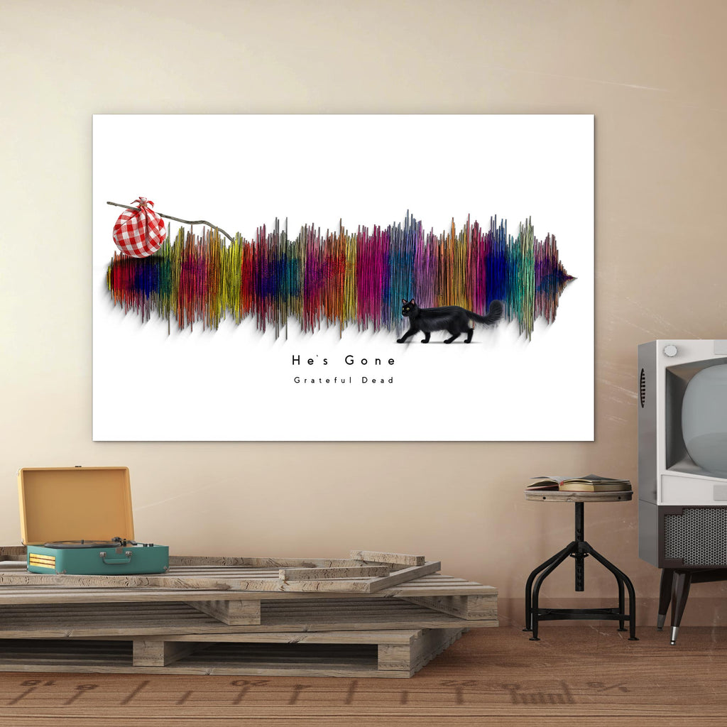 He's Gone Art Roll Poster | The Dead Decor, Wall Art, Gift for Music Lovers, Home Decoration, Festival Decor
