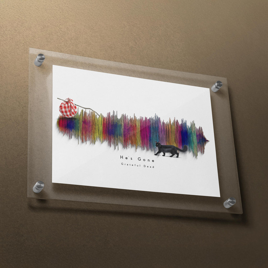 He's Gone Art Roll Poster | The Dead Decor, Wall Art, Gift for Music Lovers, Home Decoration, Festival Decor