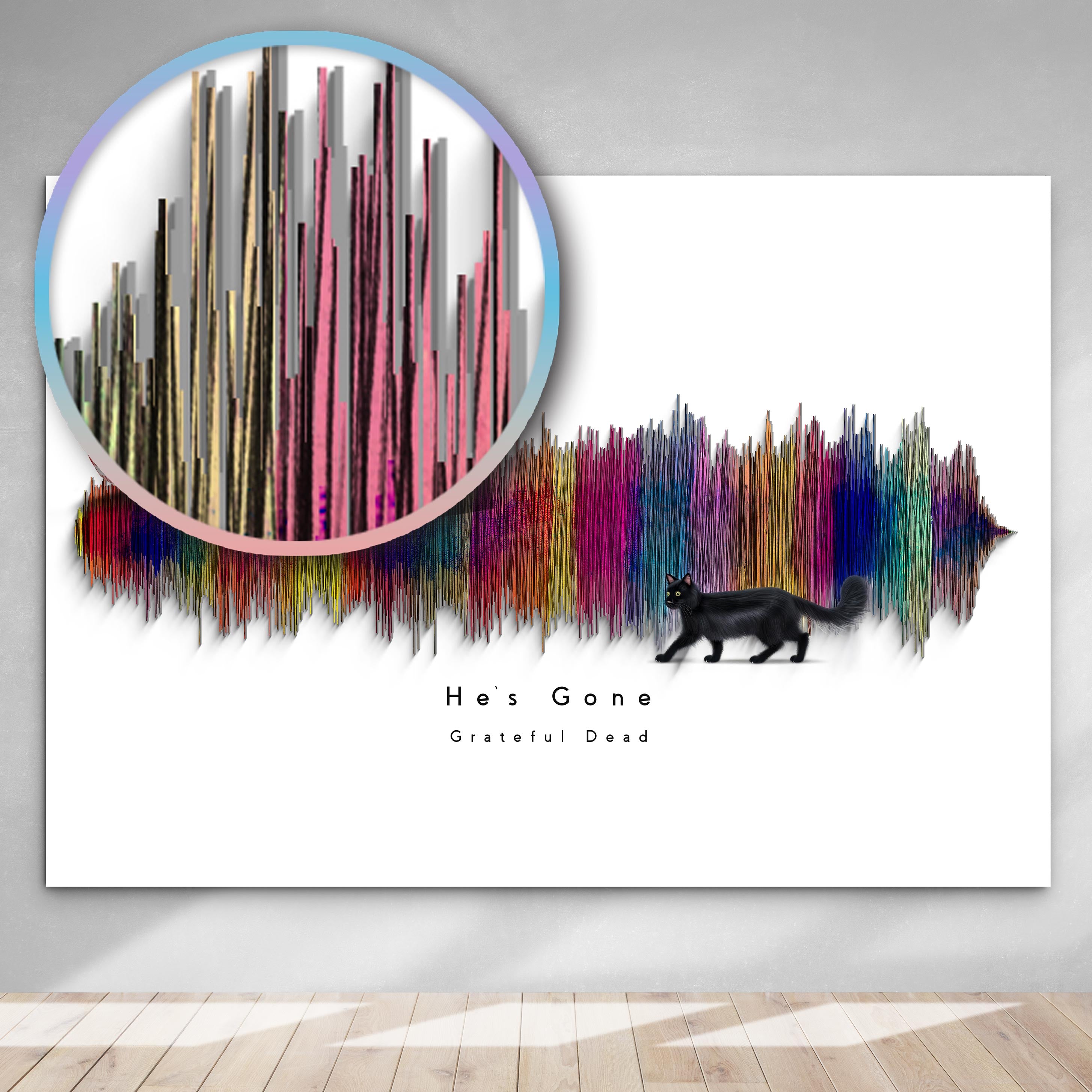 He's Gone Art Roll Poster | The Dead Decor, Wall Art, Gift for Music Lovers, Home Decoration, Festival Decor