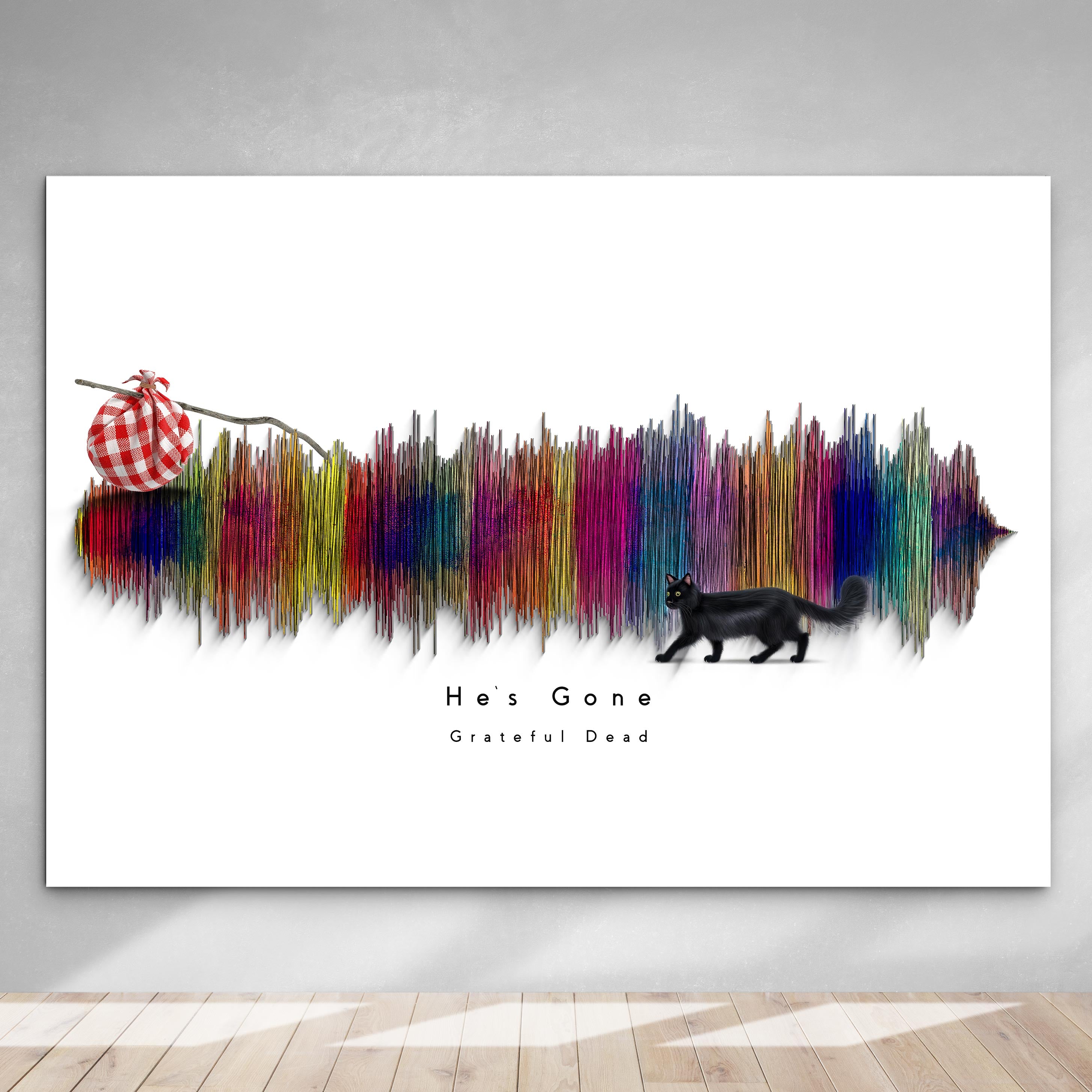 He's Gone Art Roll Poster | The Dead Decor, Wall Art, Gift for Music Lovers, Home Decoration, Festival Decor