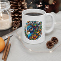 Colorful Peacock Ceramic Mug
