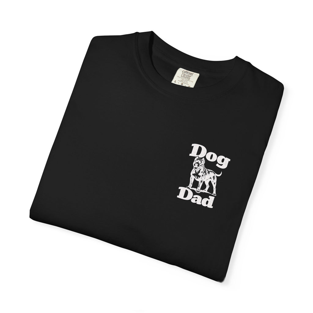 Dog Dad Pit Bull Terrier Lover T‑Shirt T‑Shirt — Graphic Pet Dad Tee (Small Chest Print)