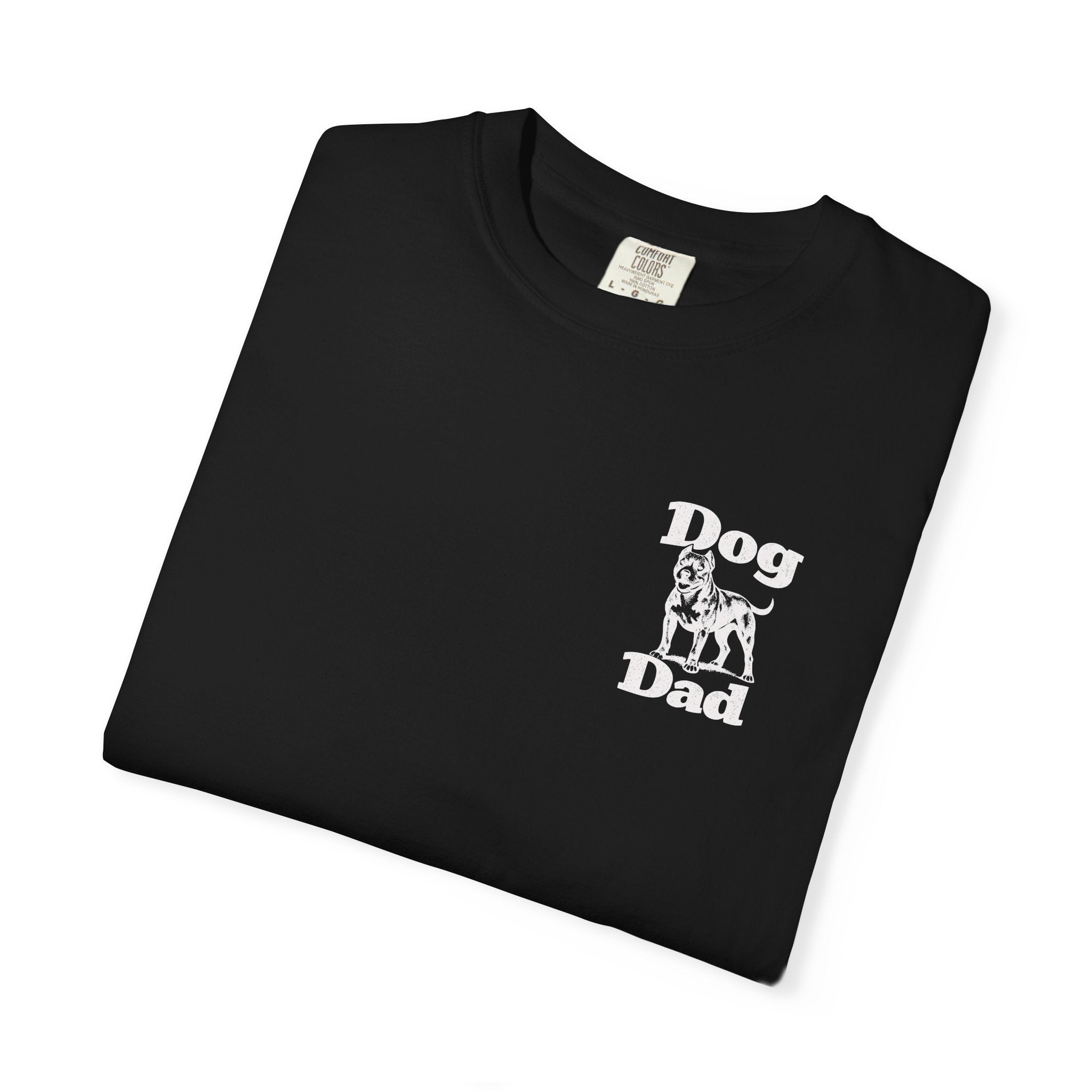 Dog Dad Pit Bull Terrier Lover T‑Shirt T‑Shirt — Graphic Pet Dad Tee (Small Chest Print)