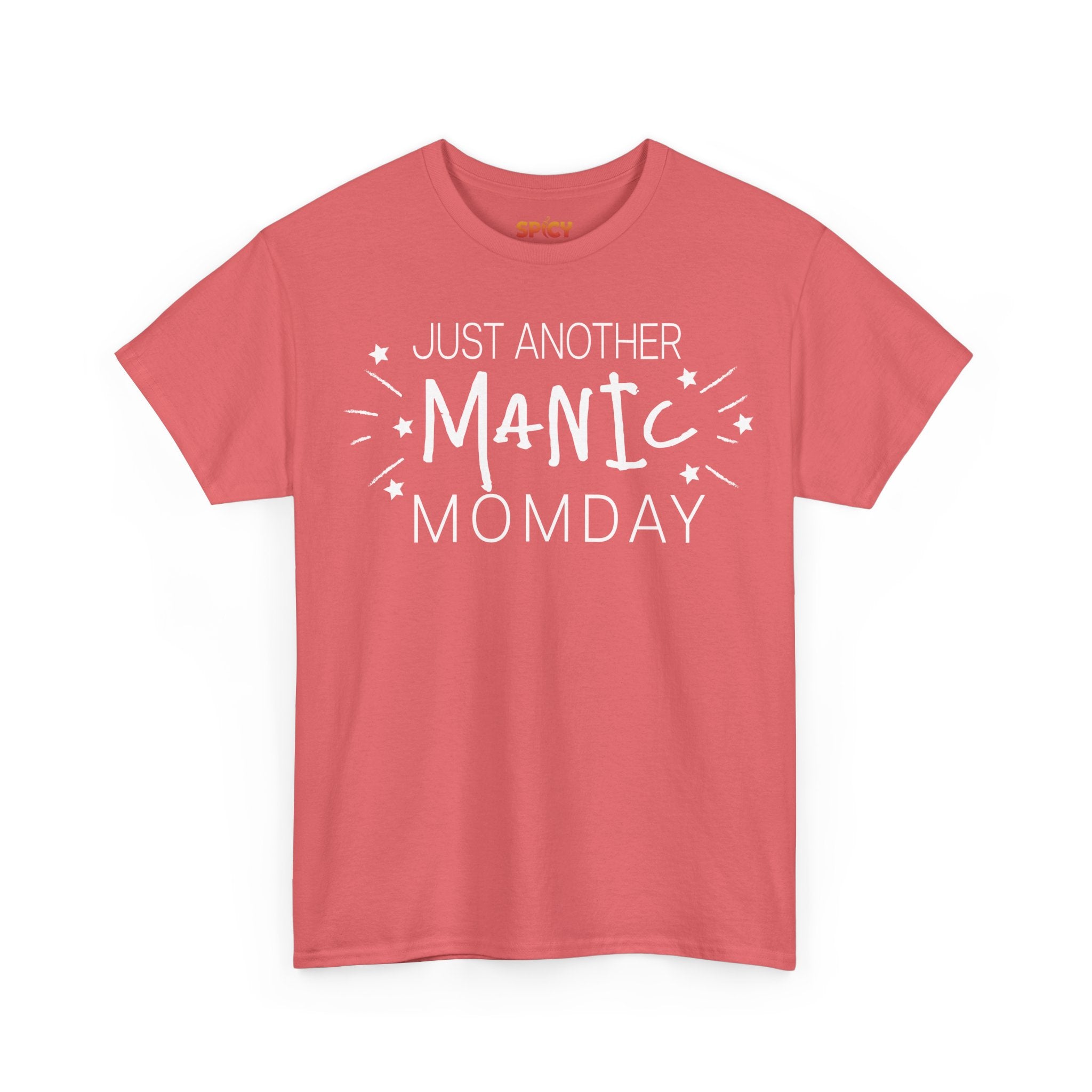 Manic Momday Unisex Heavy Cotton Tee - Casual Wear, Summer Style, Gift for Friends, Graphic Tee, Everyday Comfort