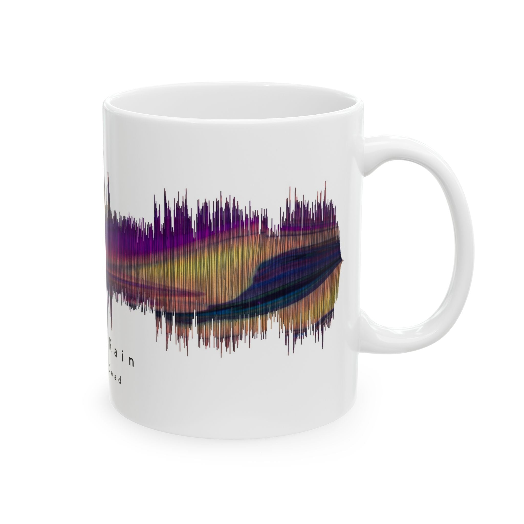 Grateful Dead Box Of Rain Soundwave Ceramic Mug, Music Lover Gift, Coffee-Tea Mug, Home Decor, Unique Present