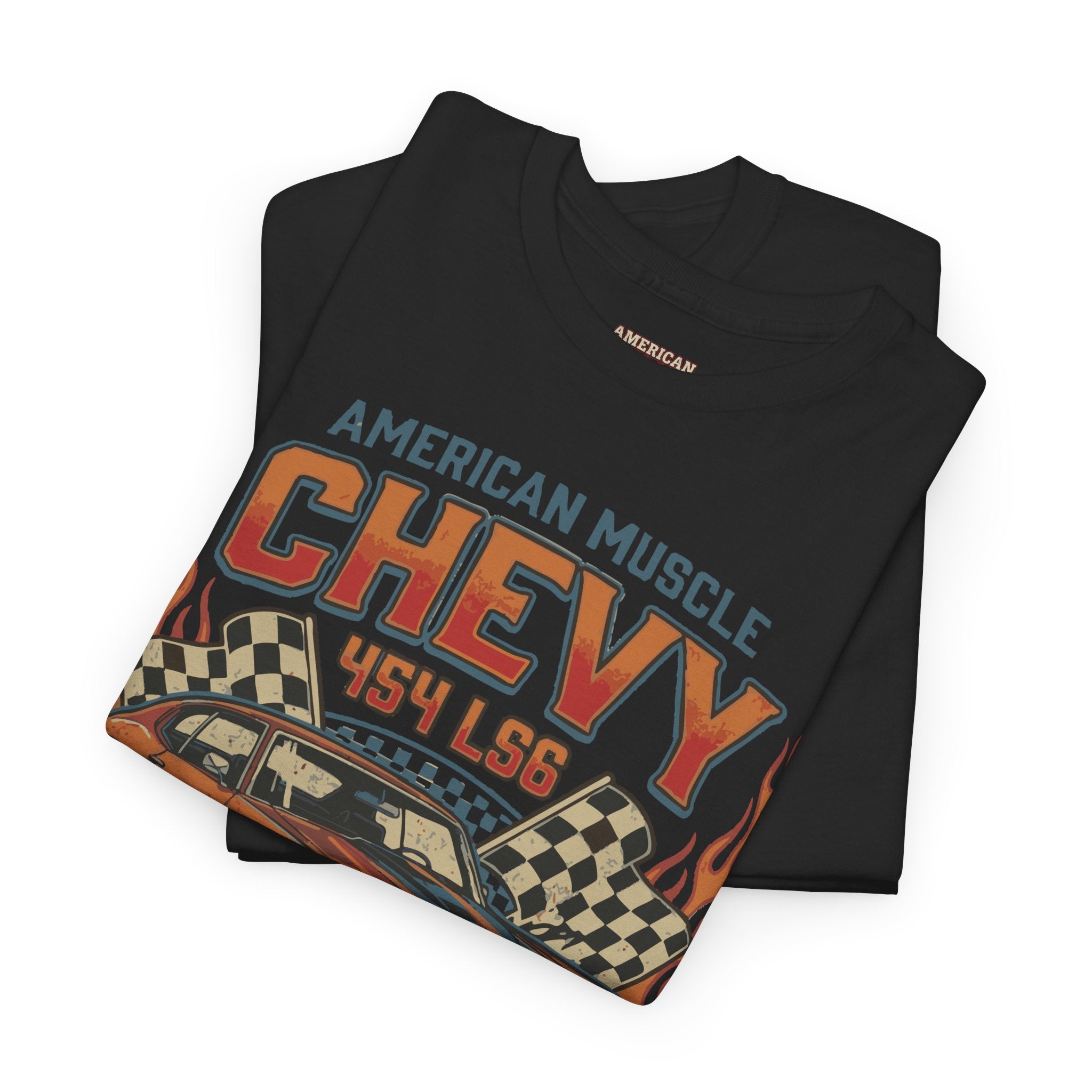 Chevy Bowtie Brute Muscle Car T‑Shirt – American Muscle Vintage Racing Tee
