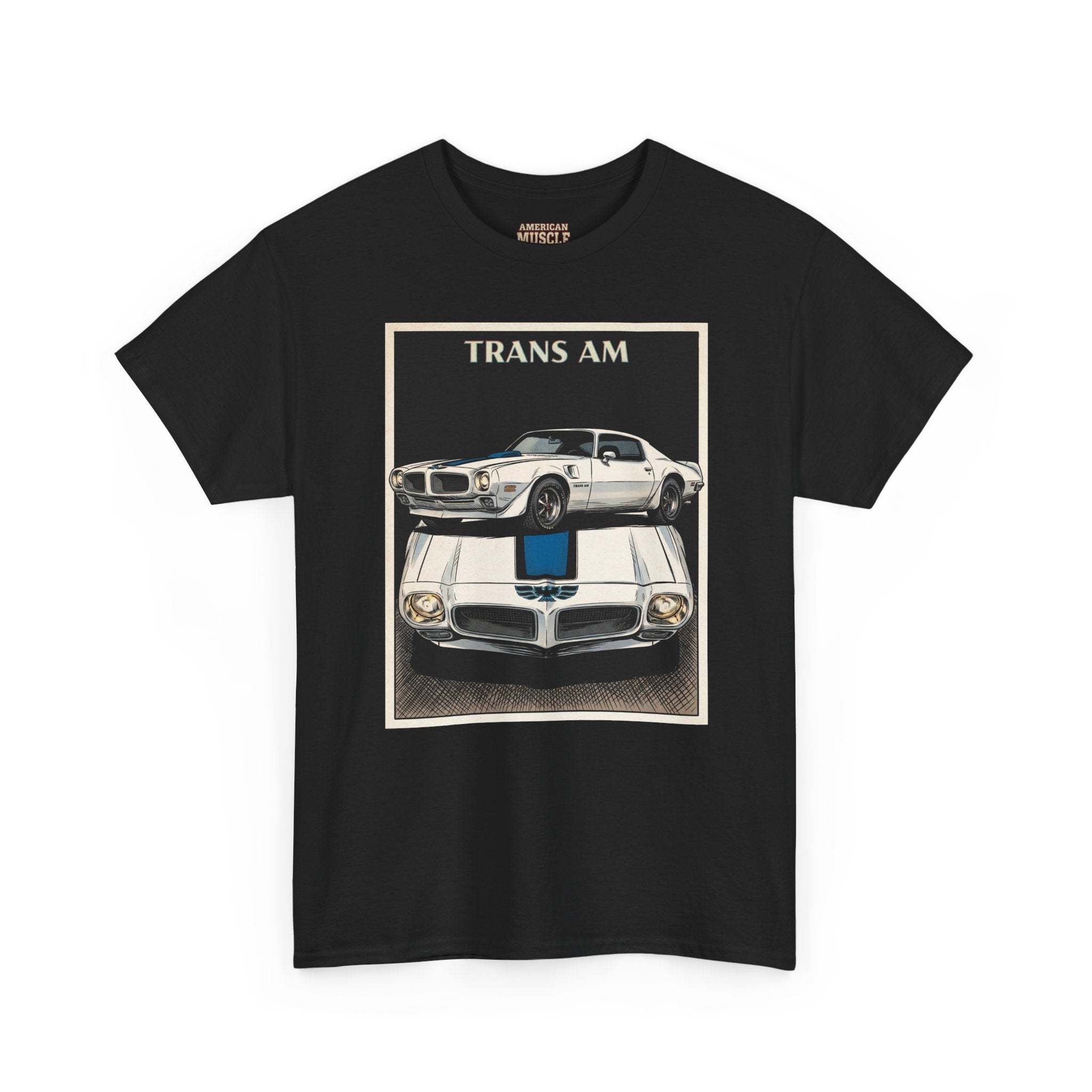 1970 Pontiac Trans Am American Muscle T-Shirt – Vintage Car Graphic Tee