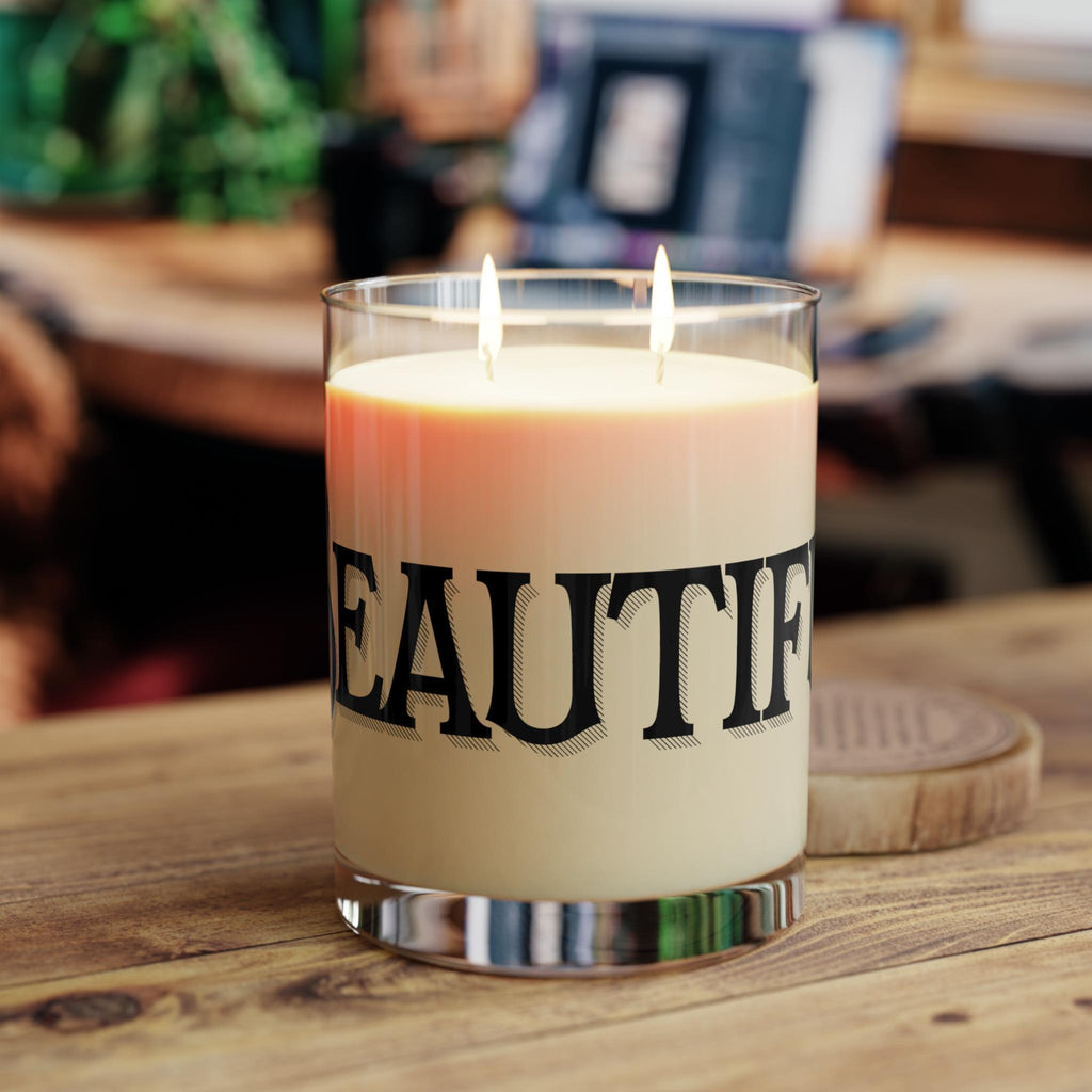 Soy Wax Scented Candle: Vegan Aromatherapy, Reusable Jar