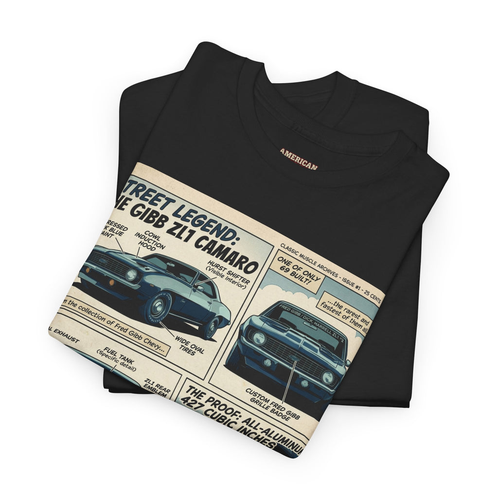 Retro Camaro Comic Tee — Street Legend: Z28 Camaro Vintage Car T-Shirt