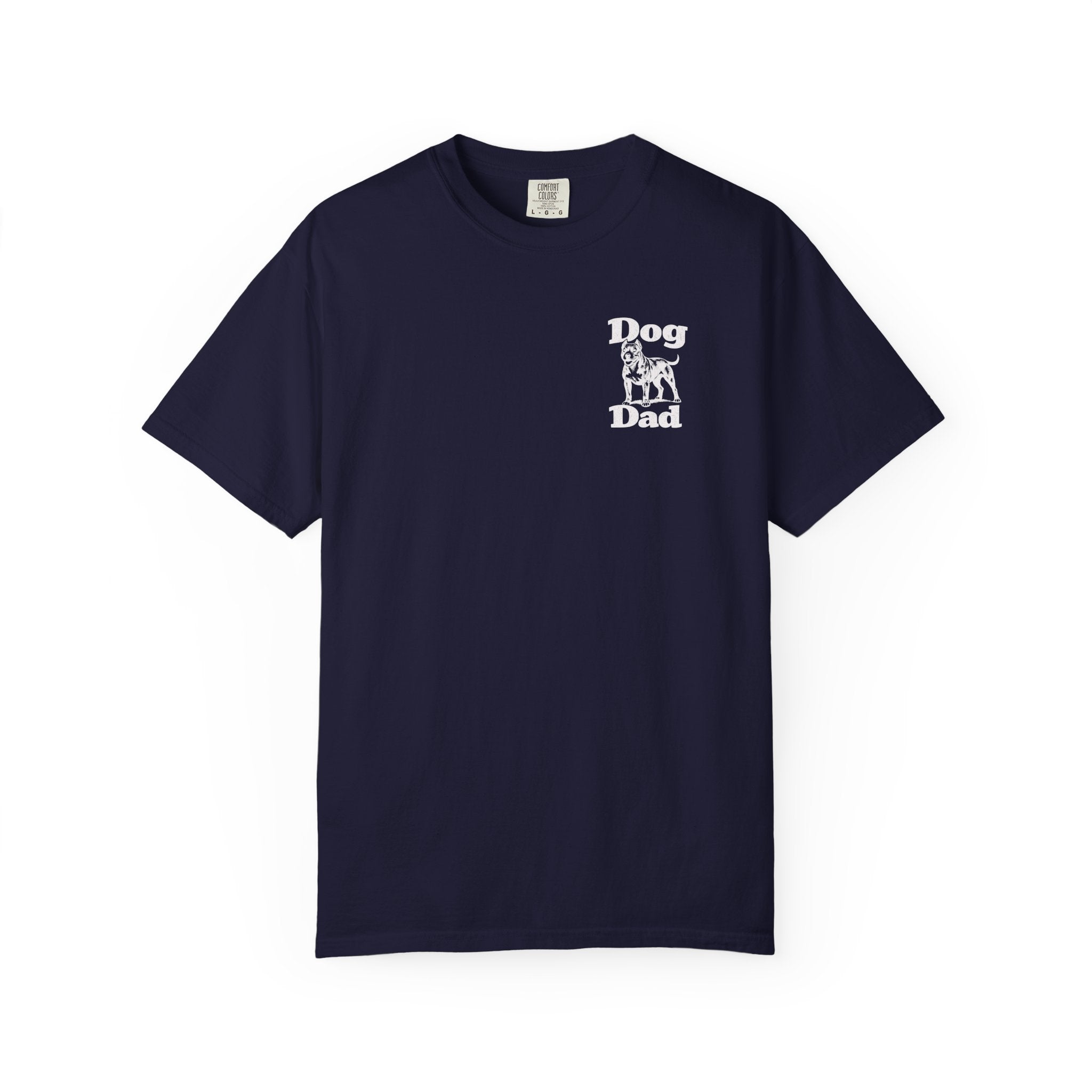 Dog Dad Pit Bull Terrier Lover T‑Shirt T‑Shirt — Graphic Pet Dad Tee (Small Chest Print)