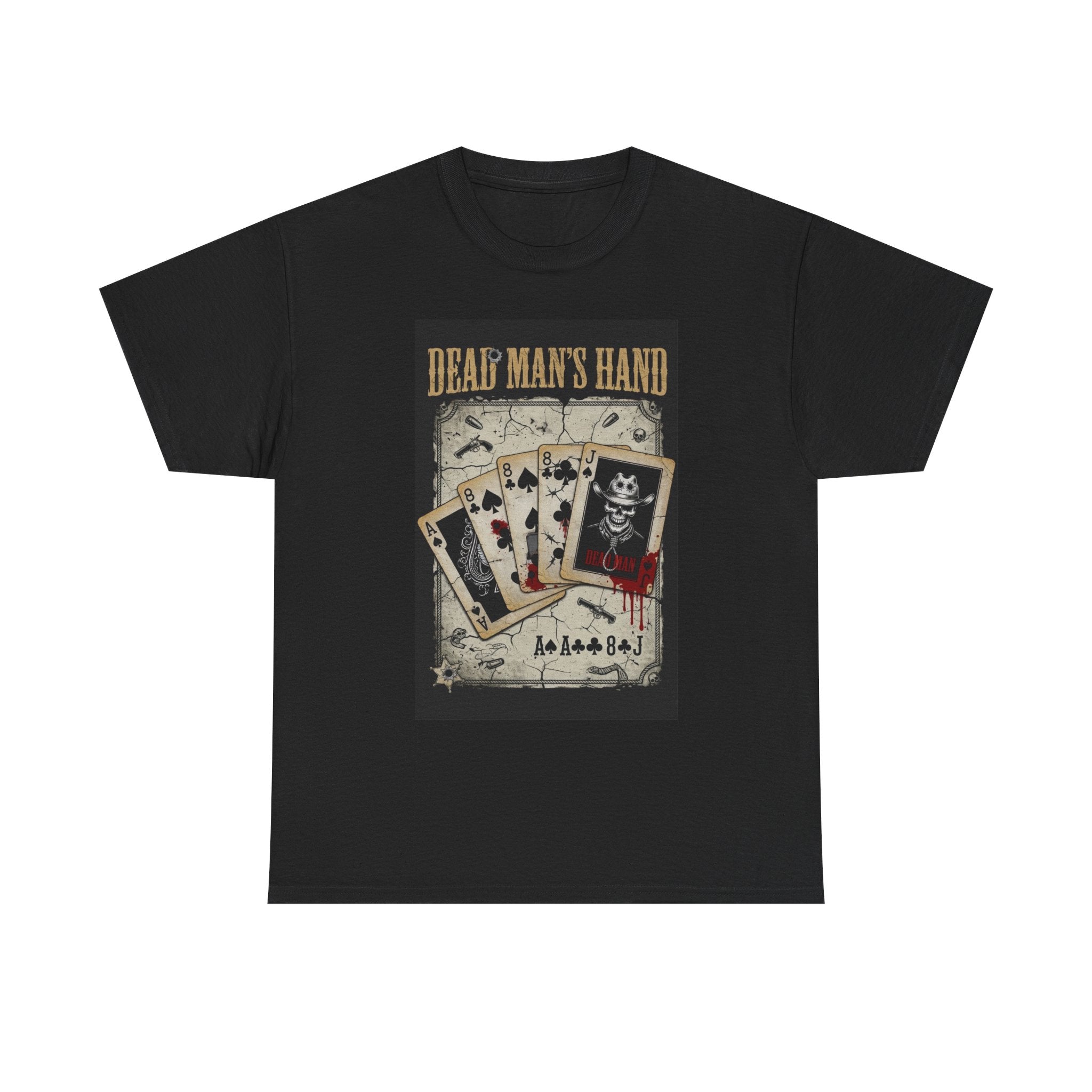 Dead Man's Hand T-Shirt — Vintage Playing Cards Graphic Tee