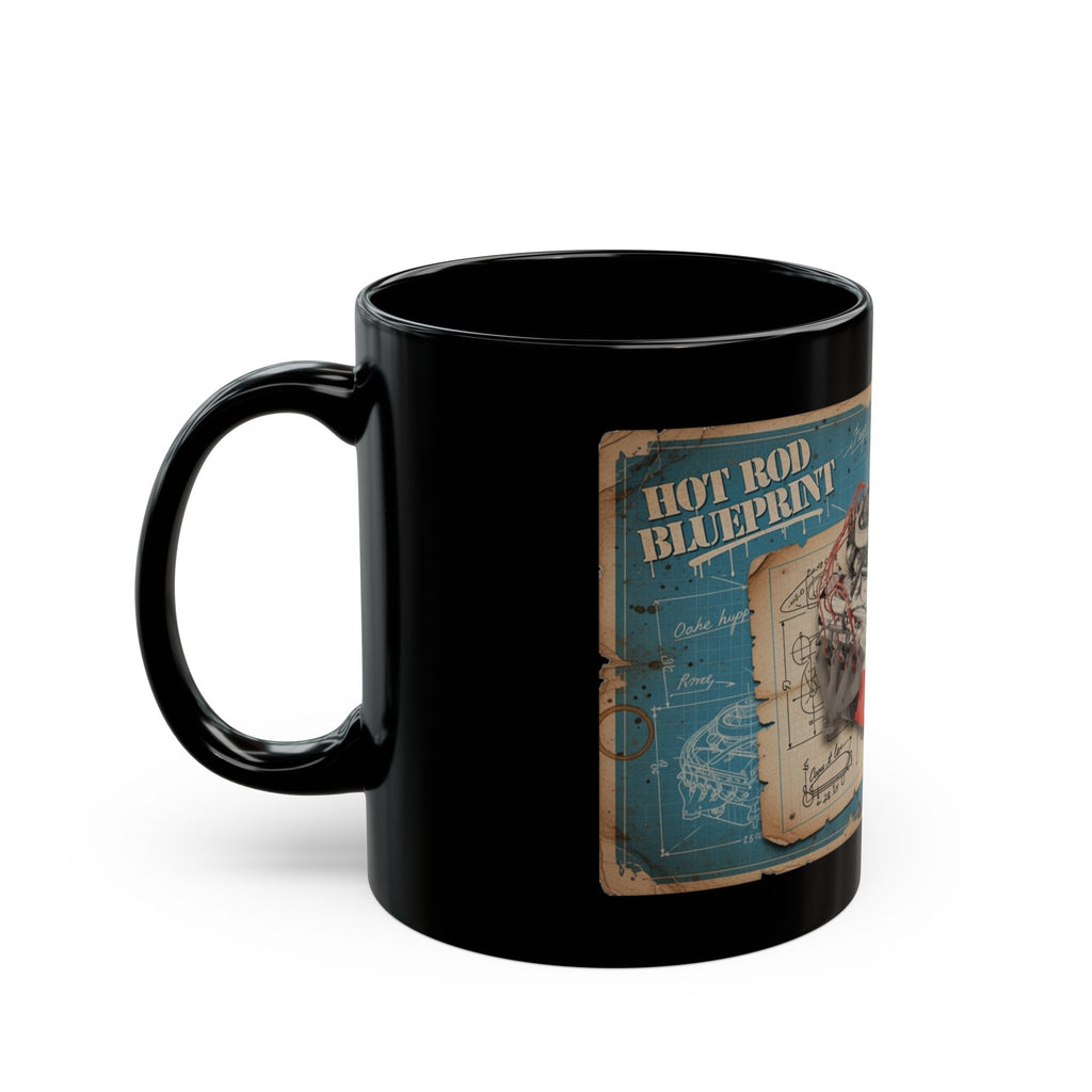 Black coffee mug with 1970 L88 Chevy Big Block engine. Guess the Engine #1