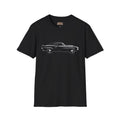 Classic Muscle Car Tee – Minimal Vintage Camaro Outline Graphic T-Shirt