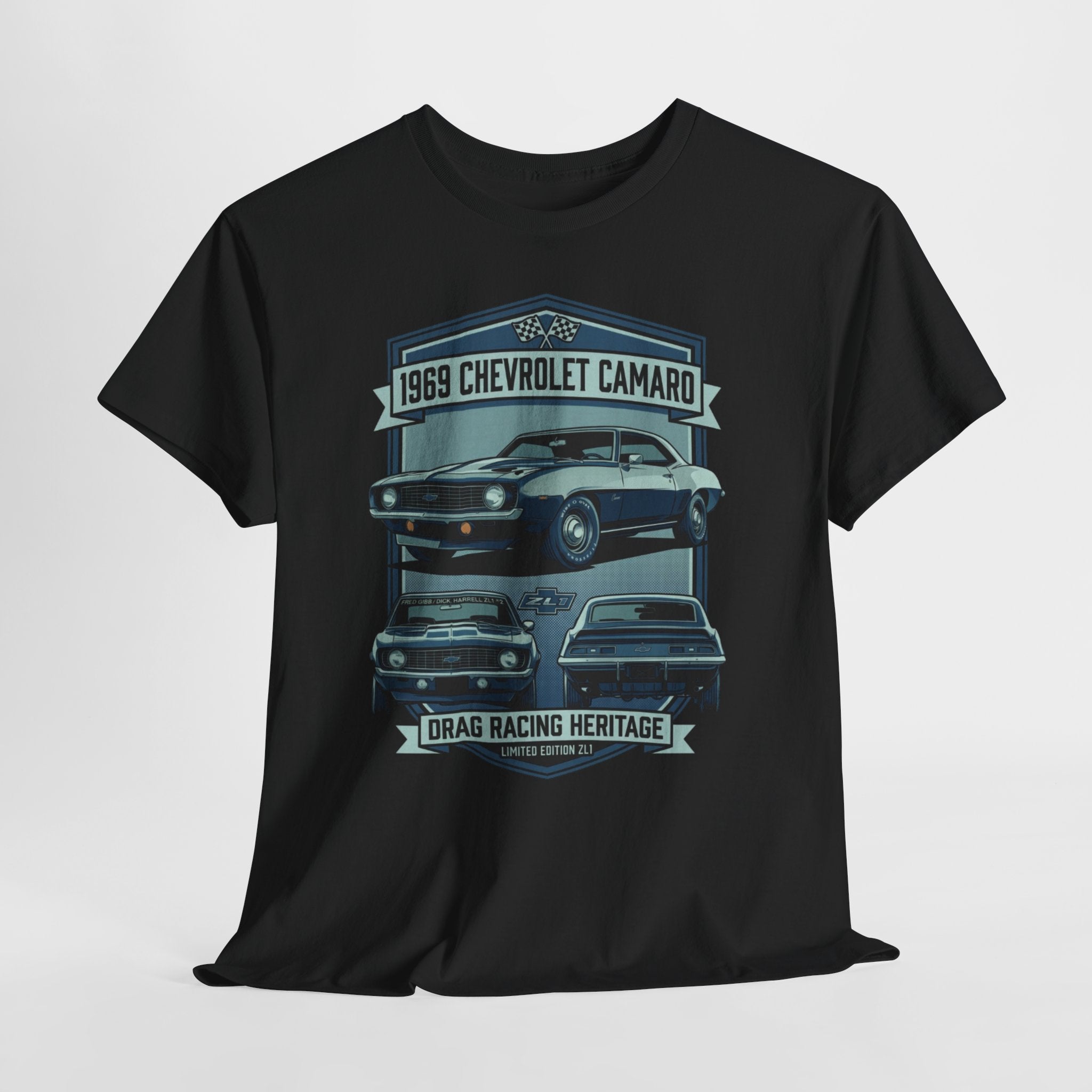 1969 Chevrolet Camaro Drag Racing Heritage T-Shirt