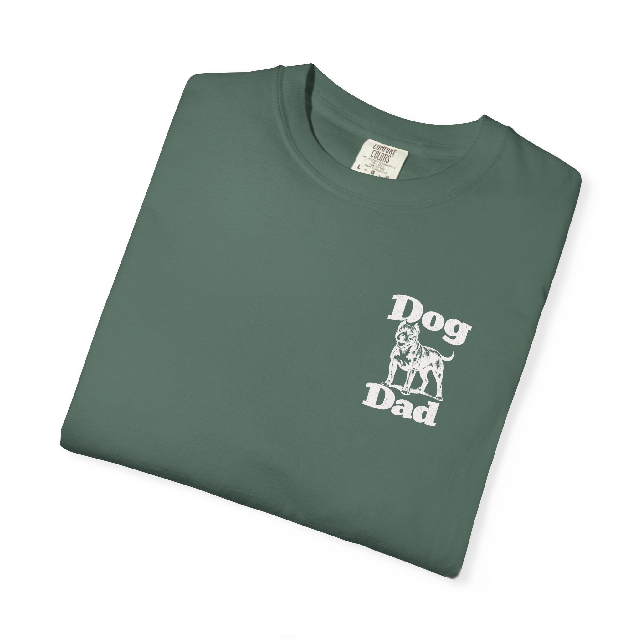 Dog Dad Pit Bull Terrier Lover T‑Shirt T‑Shirt — Graphic Pet Dad Tee (Small Chest Print)
