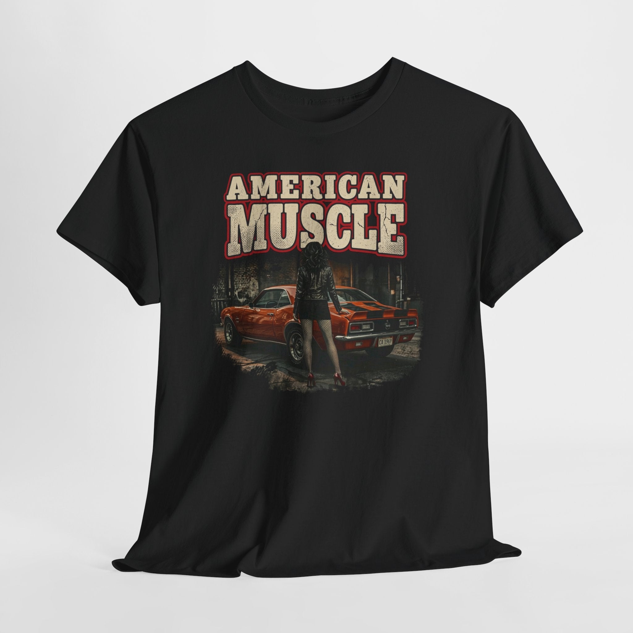 American Muscle 1969 Chevrolet Camaro Tee - Vintage Car Graphic T-Shirt
