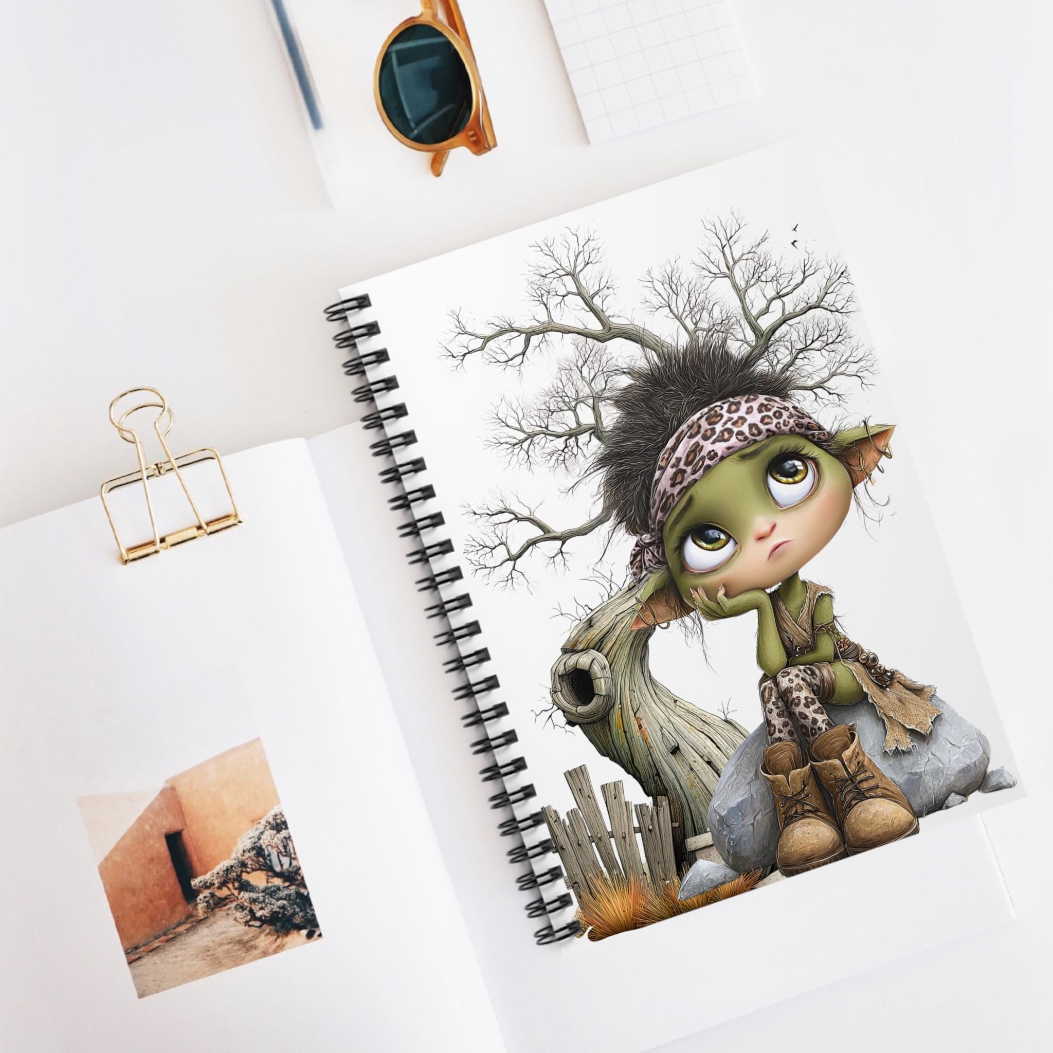 Whimsical Fairy Spiral Notebook - Ruled Lines, Cute Art Journal for Kids, School Supplies, Holiday Gift, Unique Writing Pad, teacher